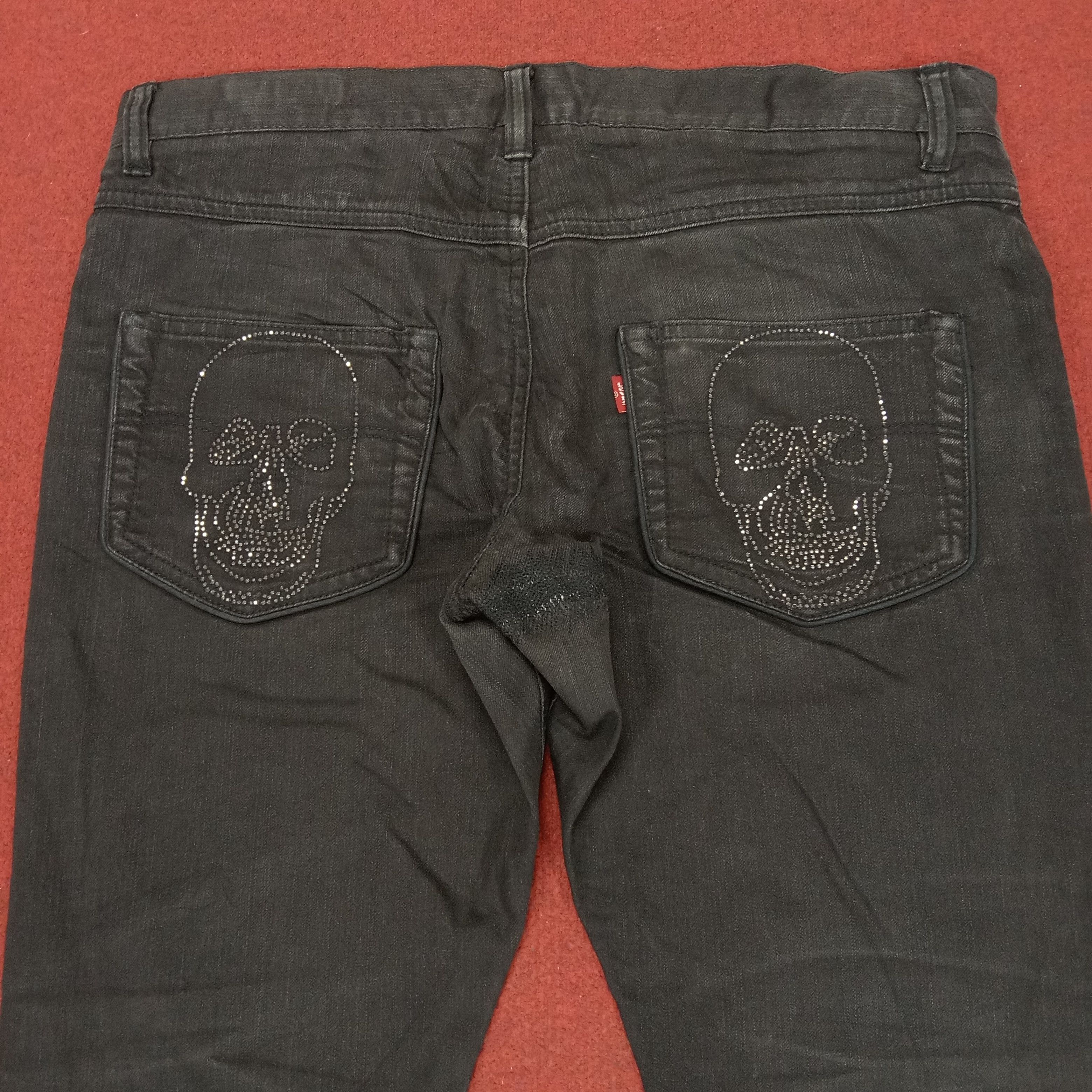 Andy Warhol × Levi's × Vintage Andy Warhol X Levis Jeans Skull Design Rock Punk Style Size US 35 - 2 Thumbnail