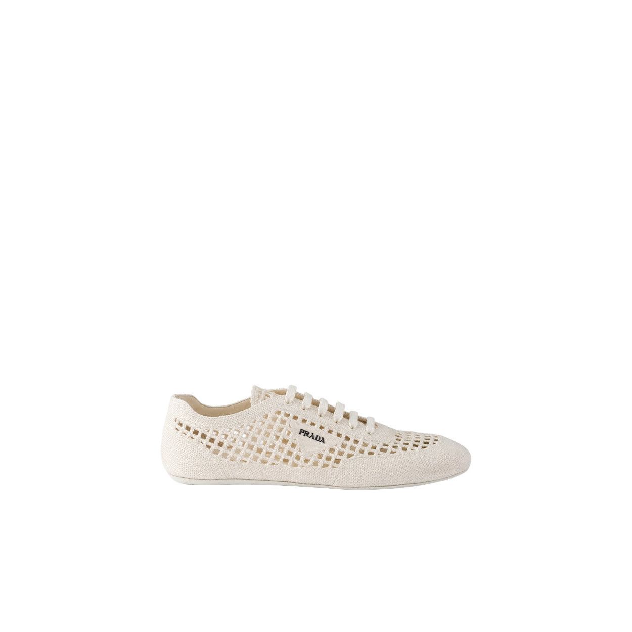 Prada PRADA Collapse $1290 Ivory Crochet Sneakers New & Authentic Size US 8 / IT 38 - 2 Thumbnail