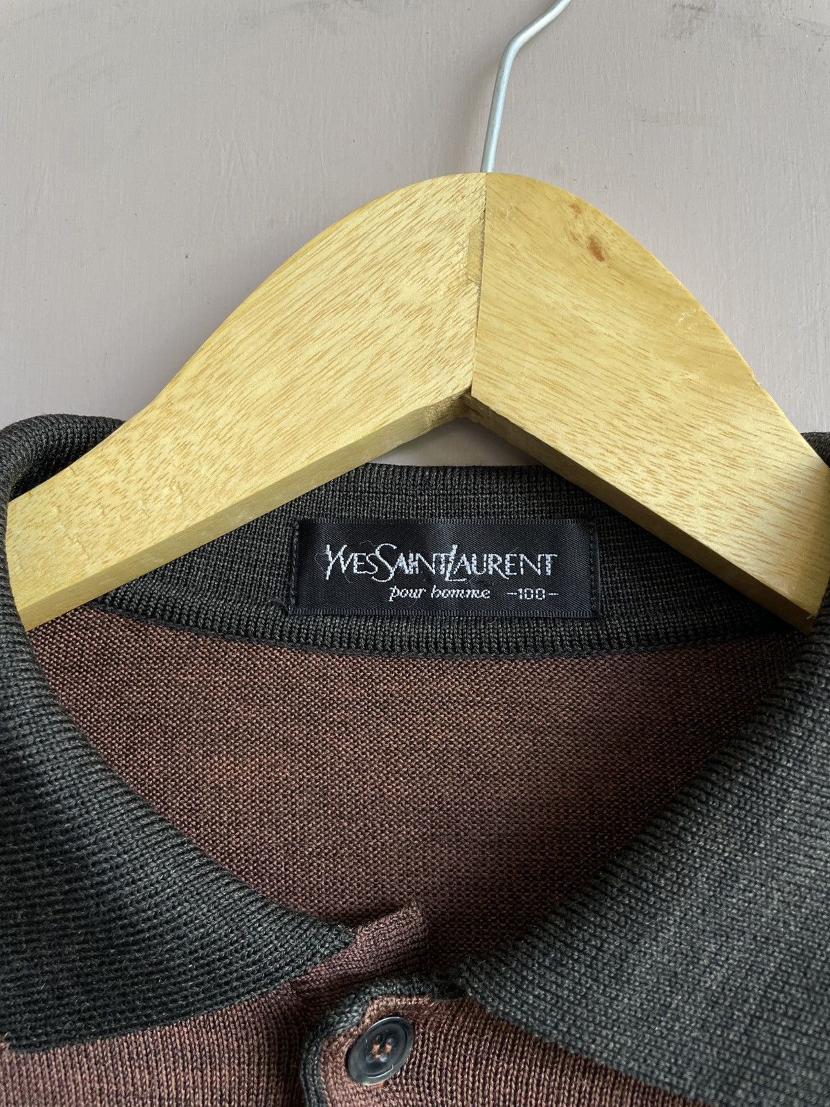 Yves Saint Laurent Yves Saint Laurent YSL Polo Shirt Size US L / EU 52-54 / 3 - 3 Thumbnail