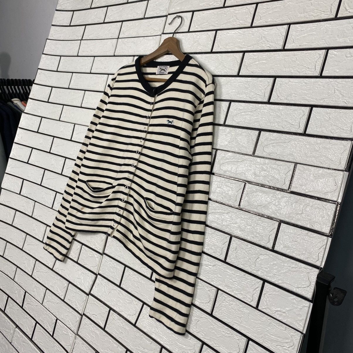 Japanese Brand 📌The Fox Collection Snap Button Cardigan Striped Size US M / EU 48-50 / 2 - 3 Thumbnail