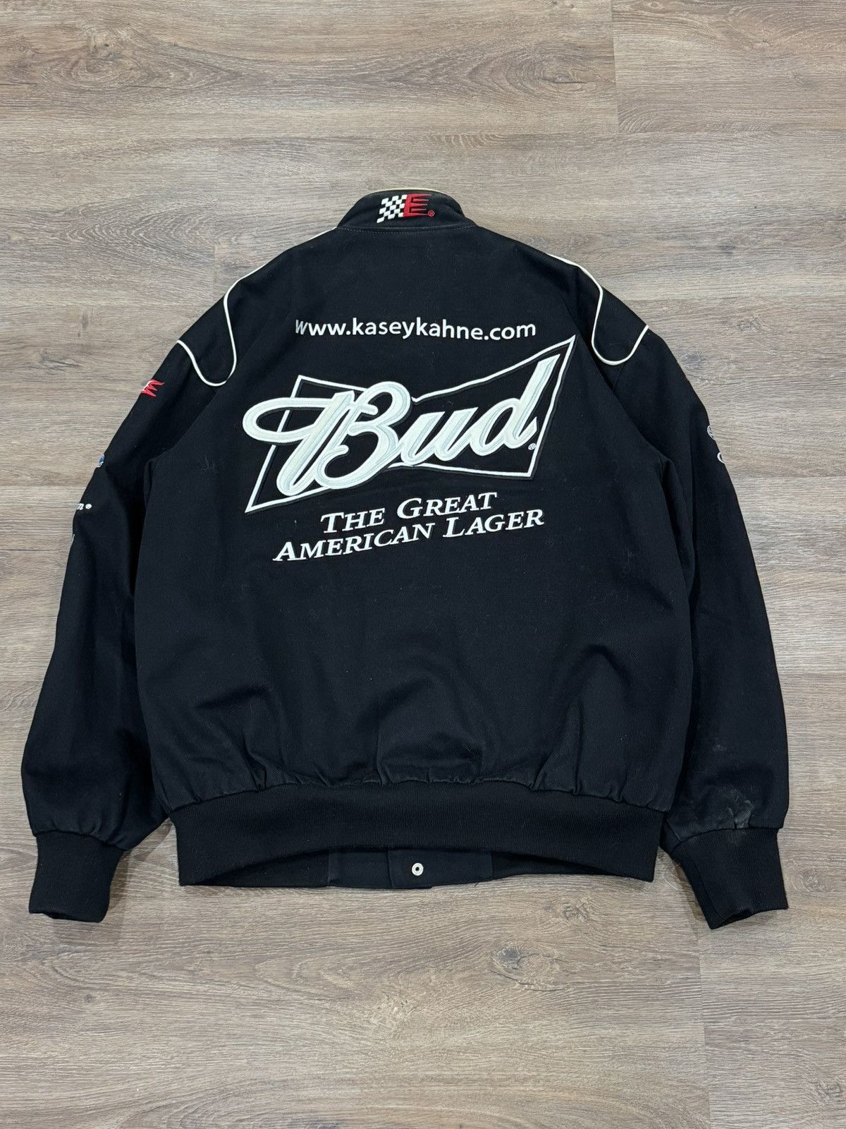 JH Design VINTAGE JEFF HAMILTON BUDWEISER RACING JACKET Size US L / EU 52-54 / 3 - 3 Thumbnail