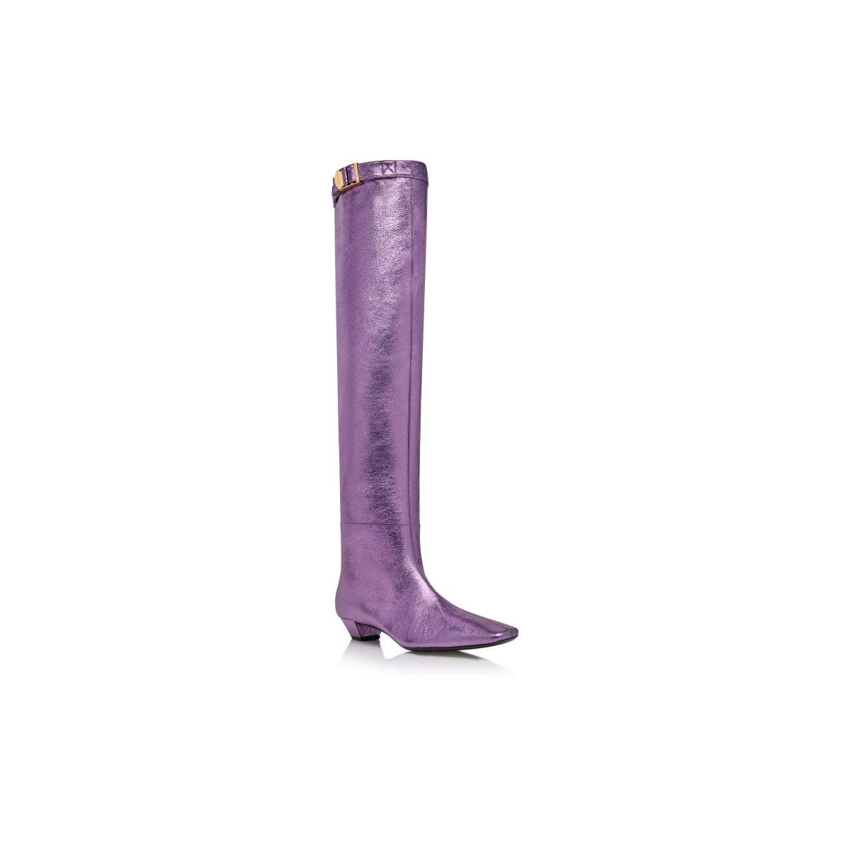 Tom Ford o1loc1c0924 W3276 Leather Overknee Boots in Purple Size US 10 / IT 40 - 2 Thumbnail