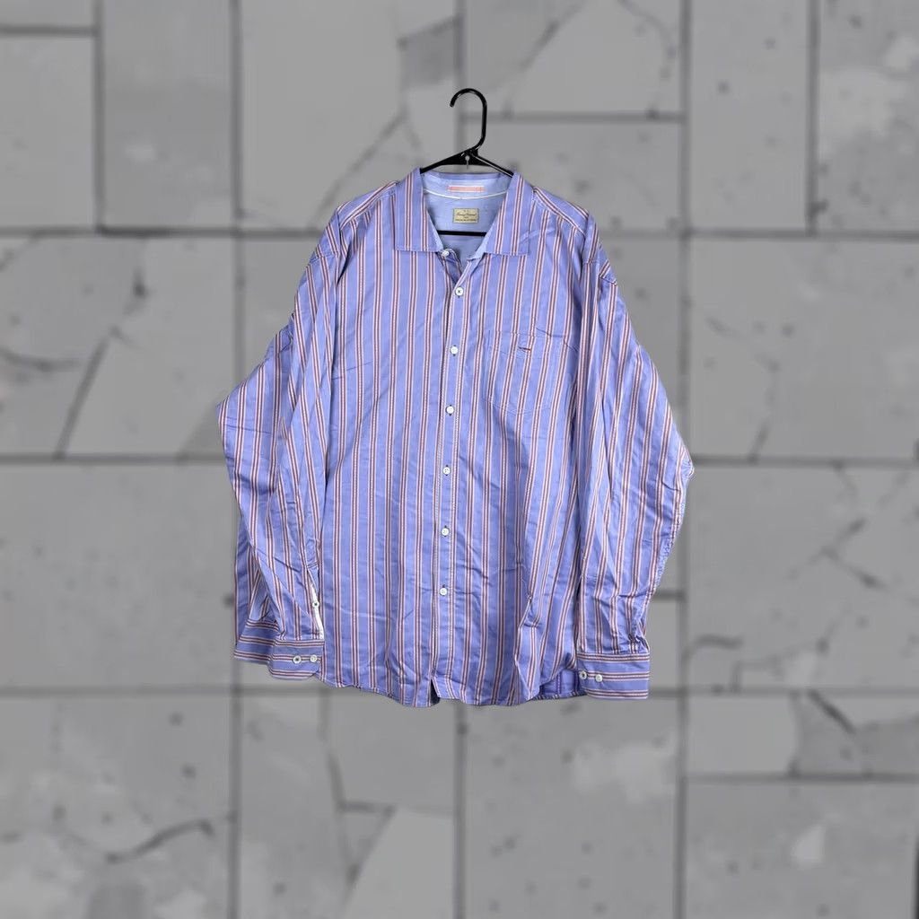 Tommy Bahama Tommy Bahama Jeans Shirt Mens 2XL Purple Stripe Long Sleeve Button Front Casual Size US XXL / EU 58 / 5 - 1 Thumbnail