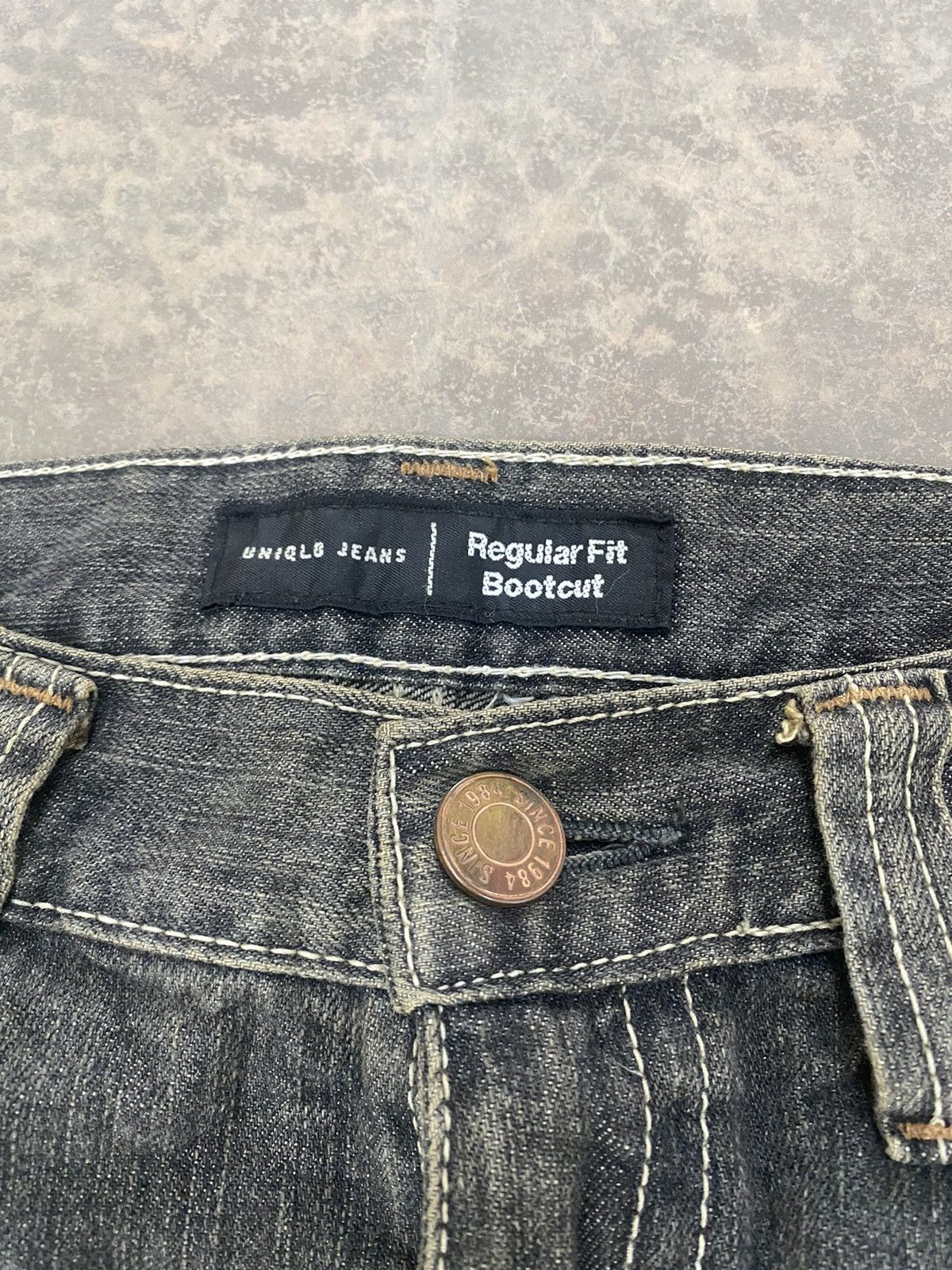 Le Grande Bleu (L.G.B.) UNIQLO JAPAN FLARE JEANS WASH BLACK LGB BOOTCUT 90s PANTS Size US 32 / EU 48 - 7 Thumbnail