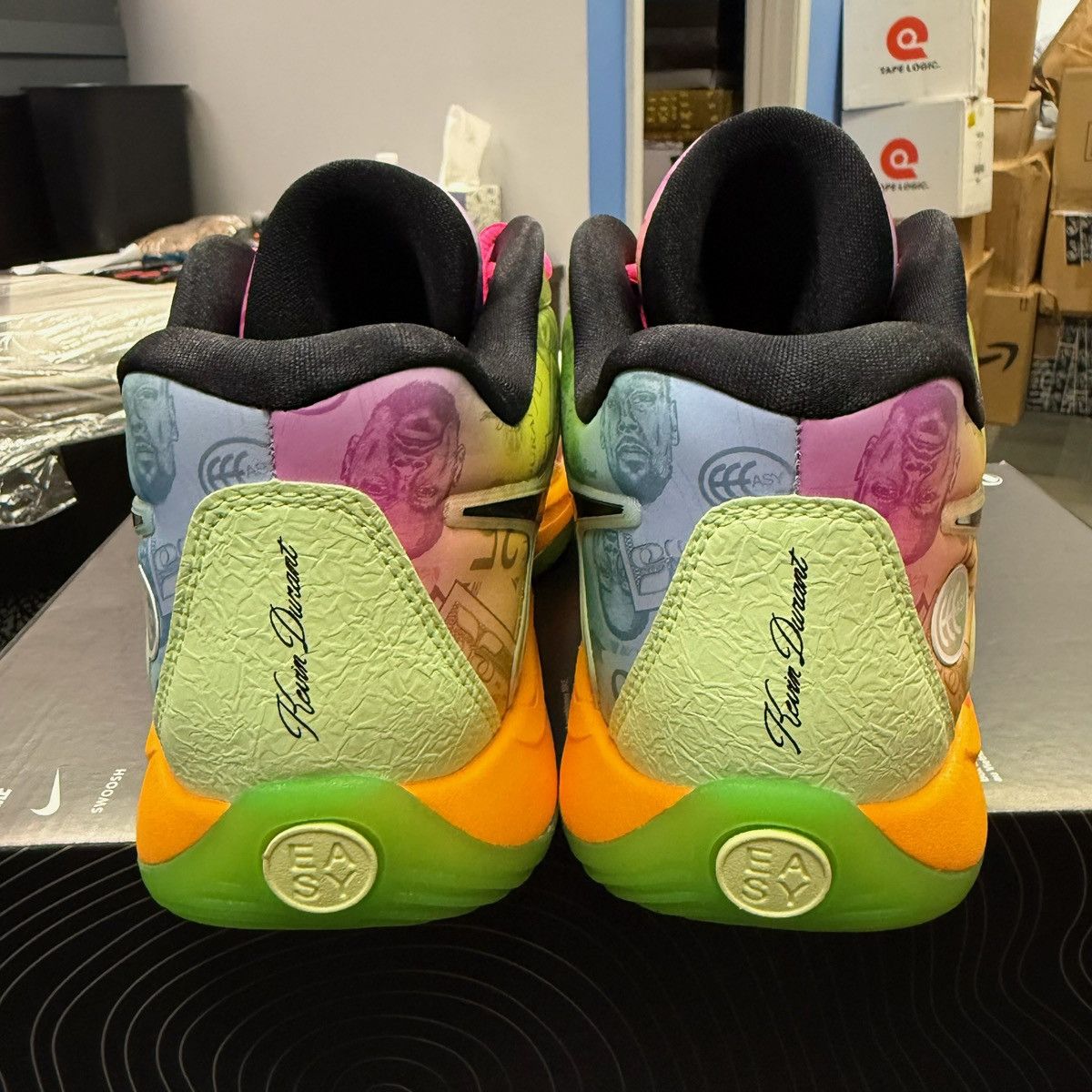 Nike Size 11.5 - Nike KD 17 All Star Multicolor Volt HF1811-700 Size US 11.5 / EU 44-45 - 4 Thumbnail