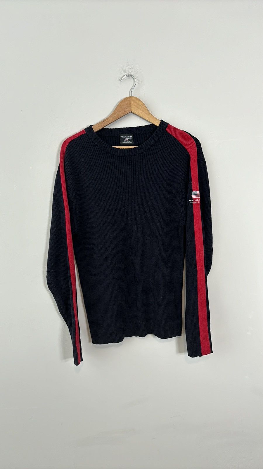 Polo Ralph Lauren × Vintage Vintage Polo Jeans Sweater Size US XL / EU 56 / 4 - 1 Thumbnail