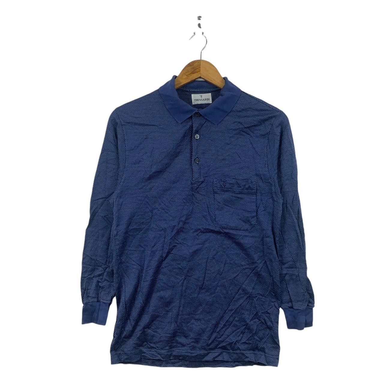 Trussardi Vintage TRUSSARDI MONOGRAM Made In Italy Polo Tee Shirt Size S / US 4 / IT 40 - 1 Thumbnail