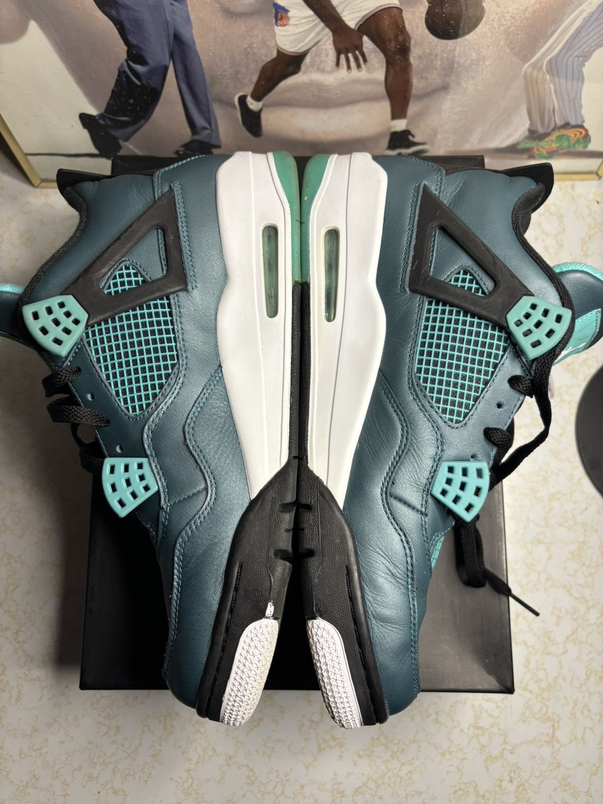 Jordan Brand Jordan Retro 4 ‘teal’ Size US 12 / EU 45 - 3 Thumbnail