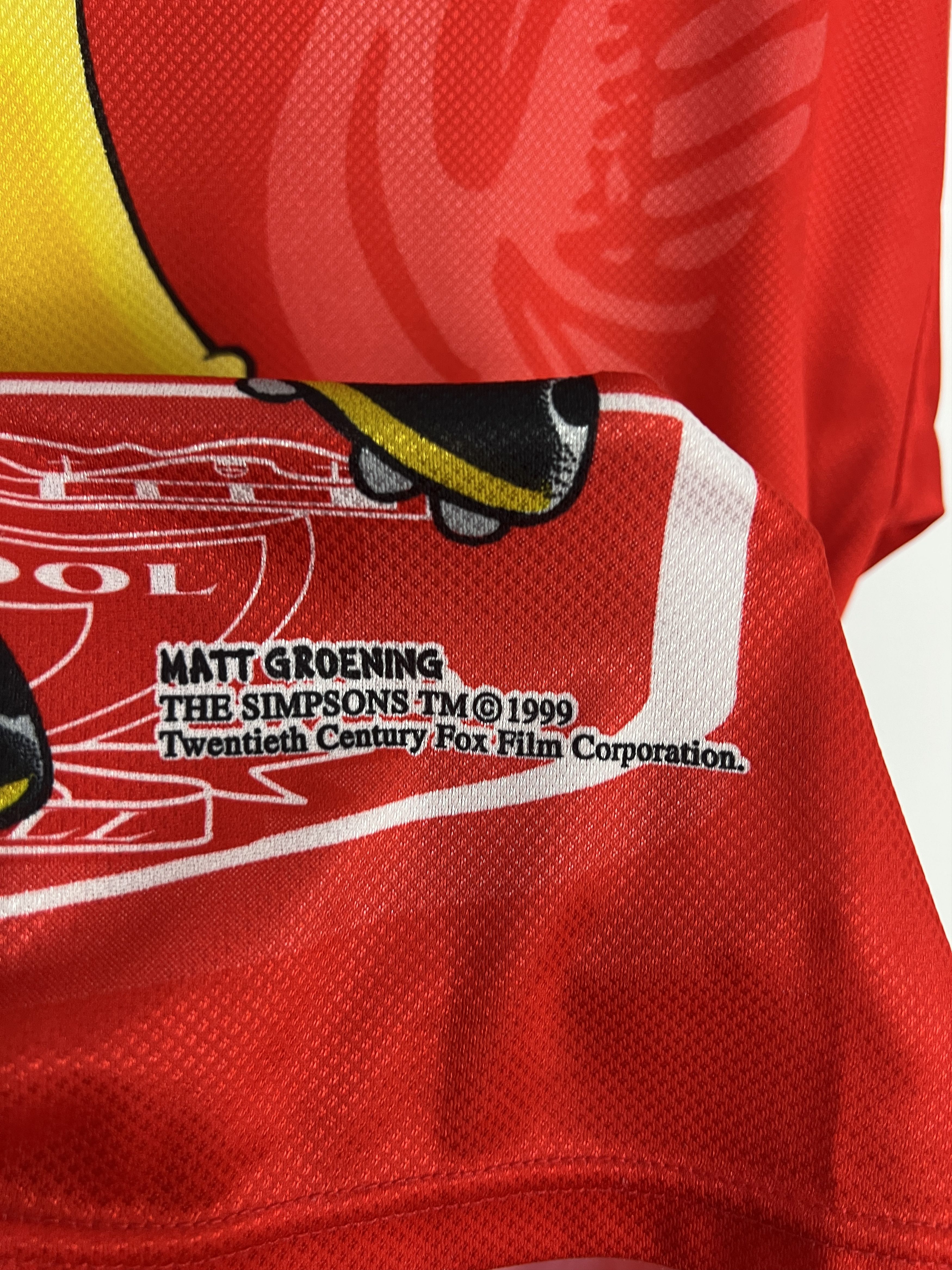 Vintage Bart Simpson Liverpool Shirt Football Jersey Soccer YNWA Size US XL / EU 56 / 4 - 9 Thumbnail