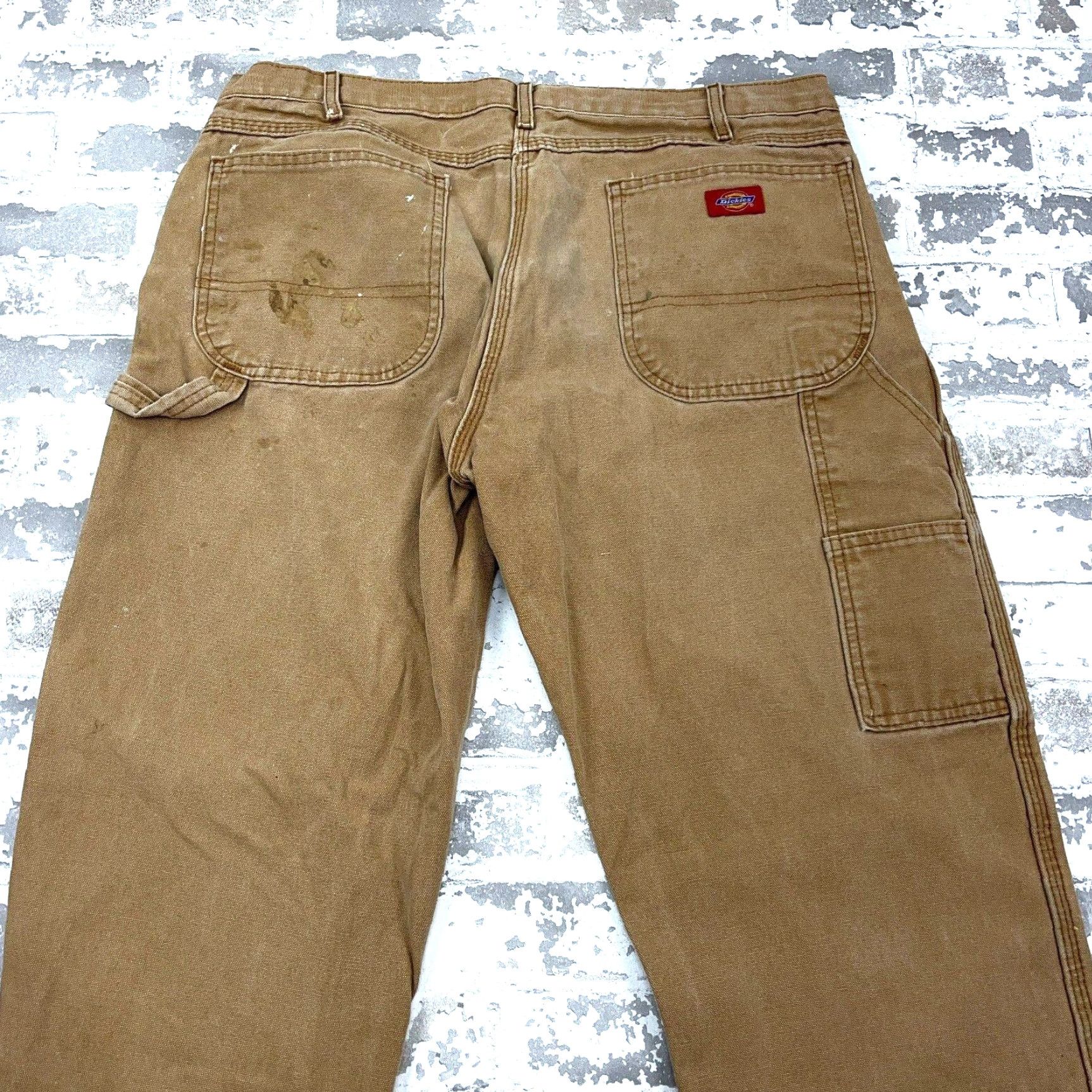 Dickies VINTAGE Dickies Carpenter Pants Men 36x34 Brown Canvas Distressed Grunge Size US 36 / EU 52 - 3 Thumbnail
