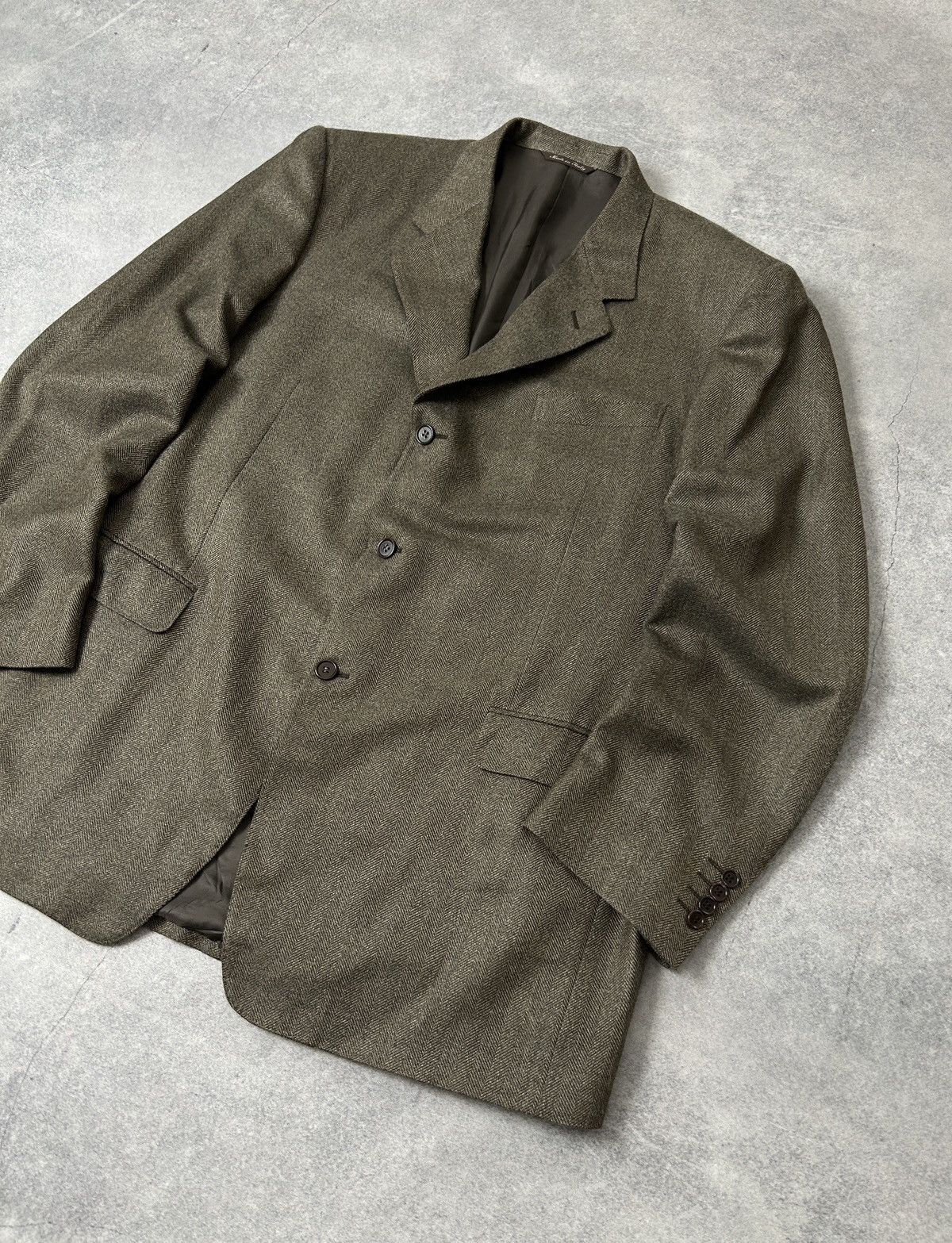 Canali Canali blazer tweed made in italy mens L Size 46L - 4 Thumbnail