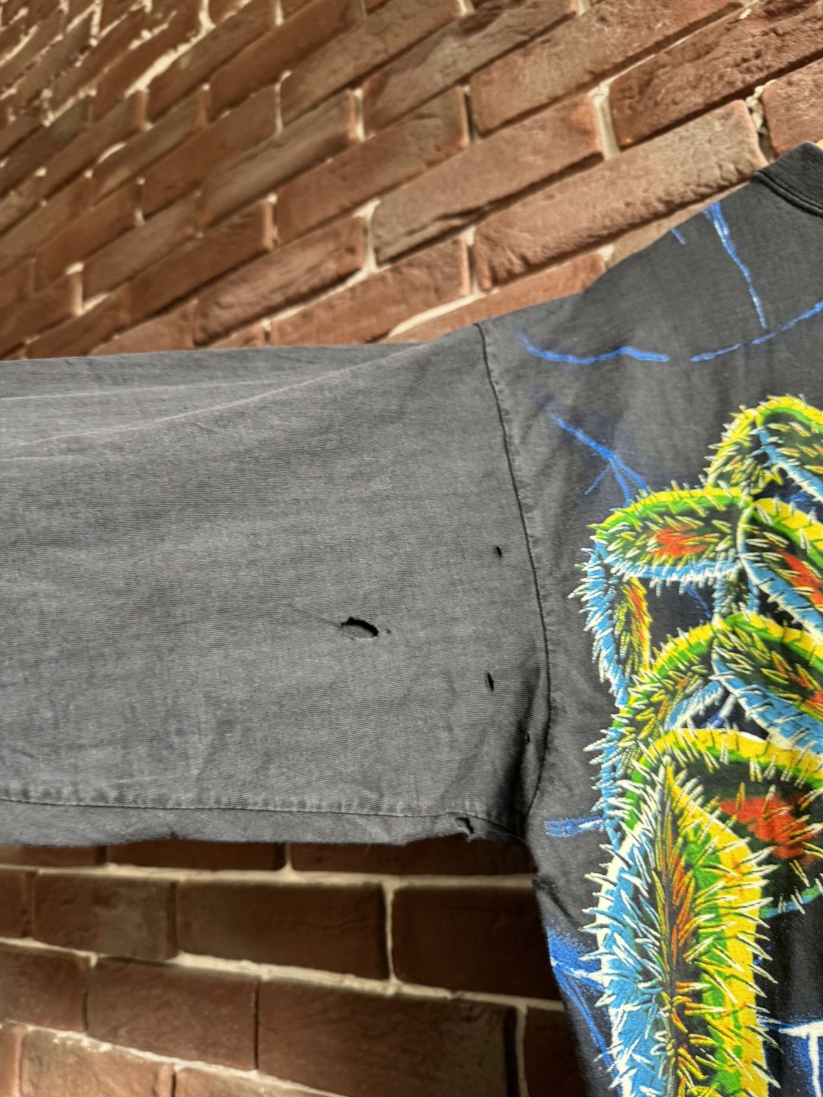 Thunderdome × Vintage Vintage 90s Thunderdome XII Spider Web Rare Band Tee Gabber Size US XL / EU 56 / 4 - 6 Thumbnail