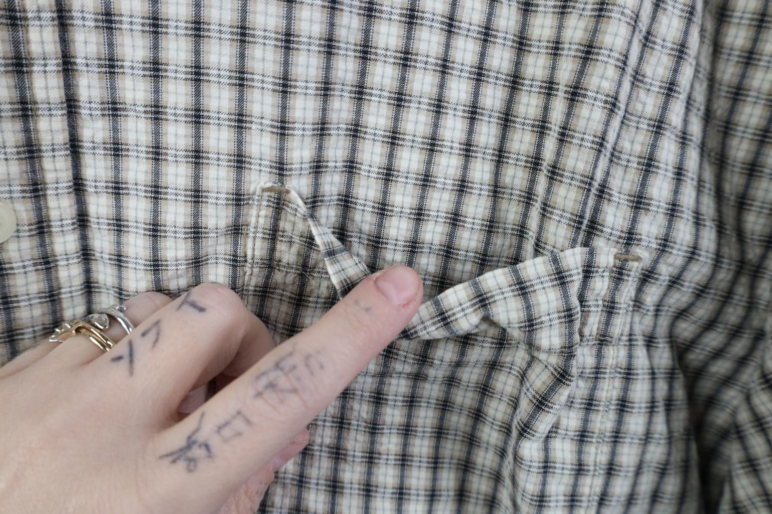 Eddie Bauer Vintage 90s Eddie Bauer Seersucker Short Sleeve Button Shirt Size US L / EU 52-54 / 3 - 4 Thumbnail