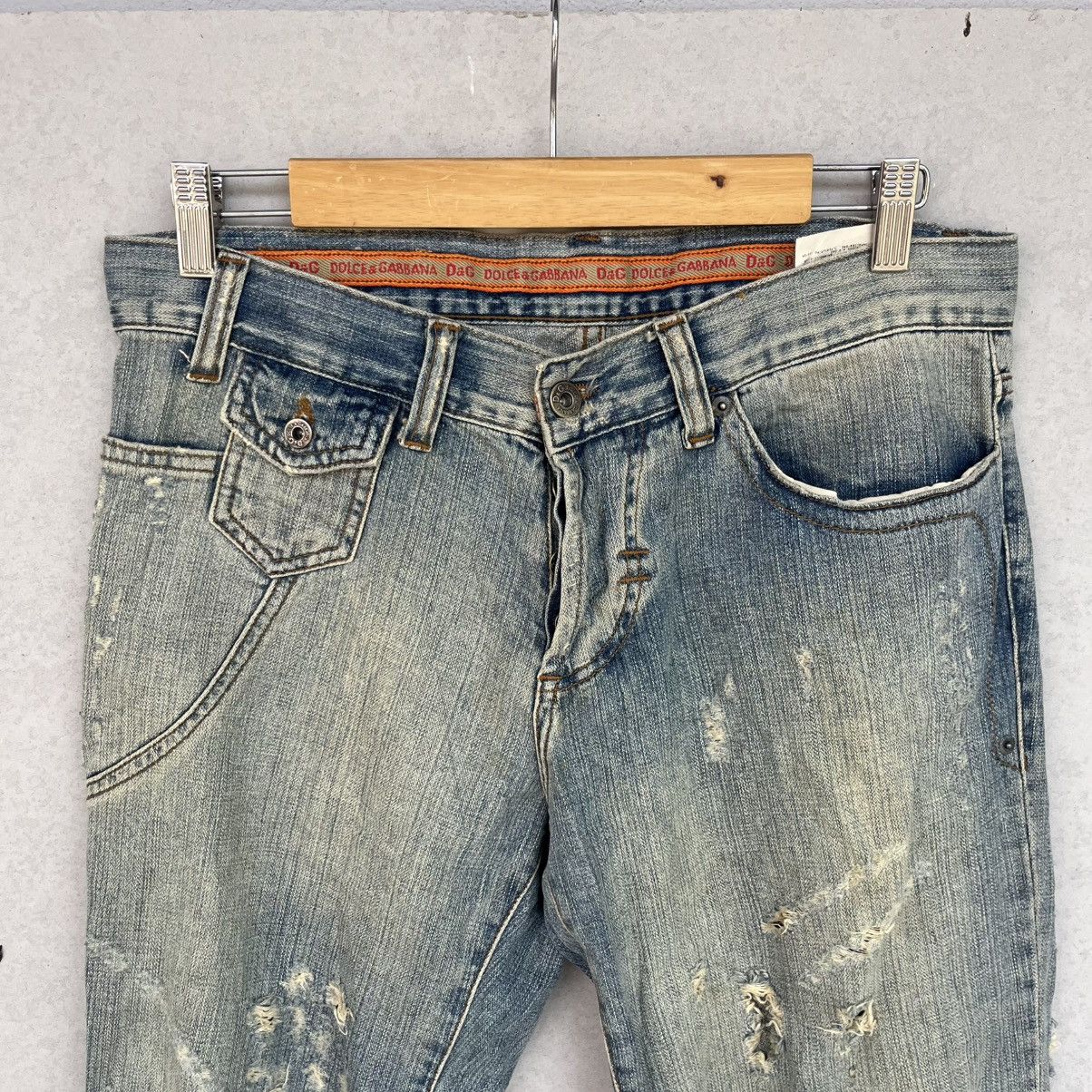 Other vintage DG Blue Jeans Denim Pullover Jumper Size S W17 L29 Size US 26 / EU 42 - 4 Thumbnail
