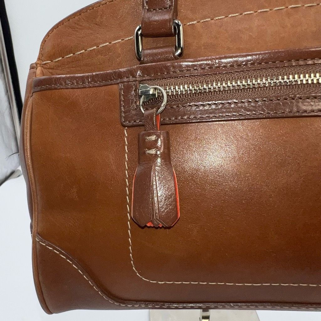 Coach Coach Hamilton Medium Cognac Leather Satchel Size ONE SIZE - 5 Thumbnail