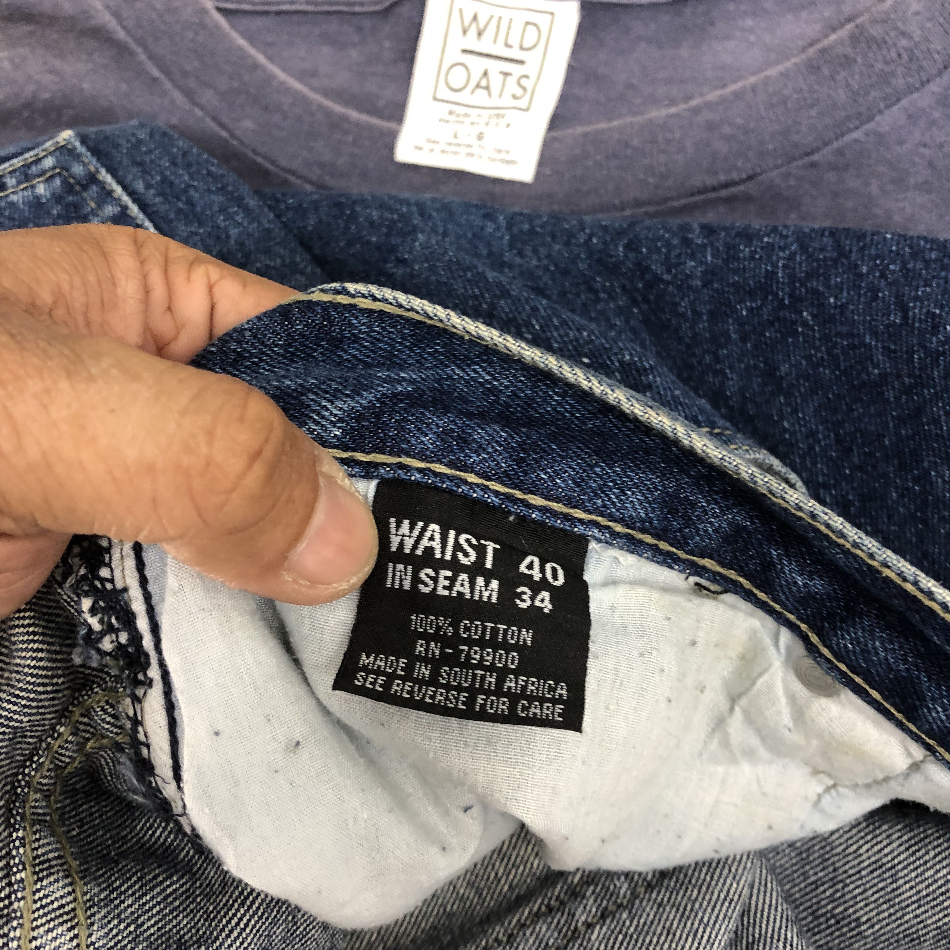 Japanese Brand Crazy Vintage Y2K/2000s FNF Jeans Baggy Faded Skater Denim Size US 38 / EU 54 - 10 Thumbnail