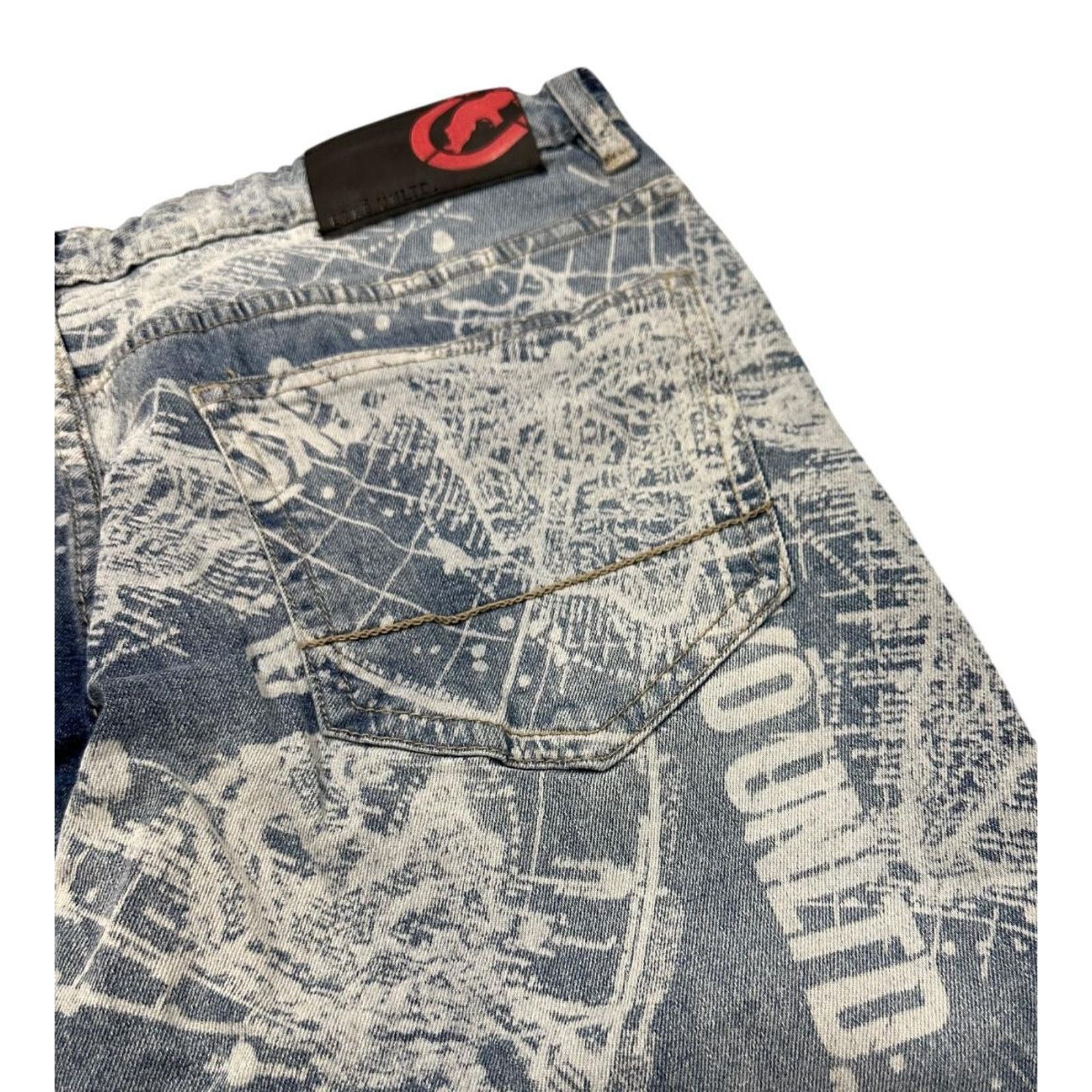 Ecko Unltd. Ecko Unltd Men's All Over Print Skinny Fit Denim Jeans Size US 40 / EU 56 - 5 Thumbnail