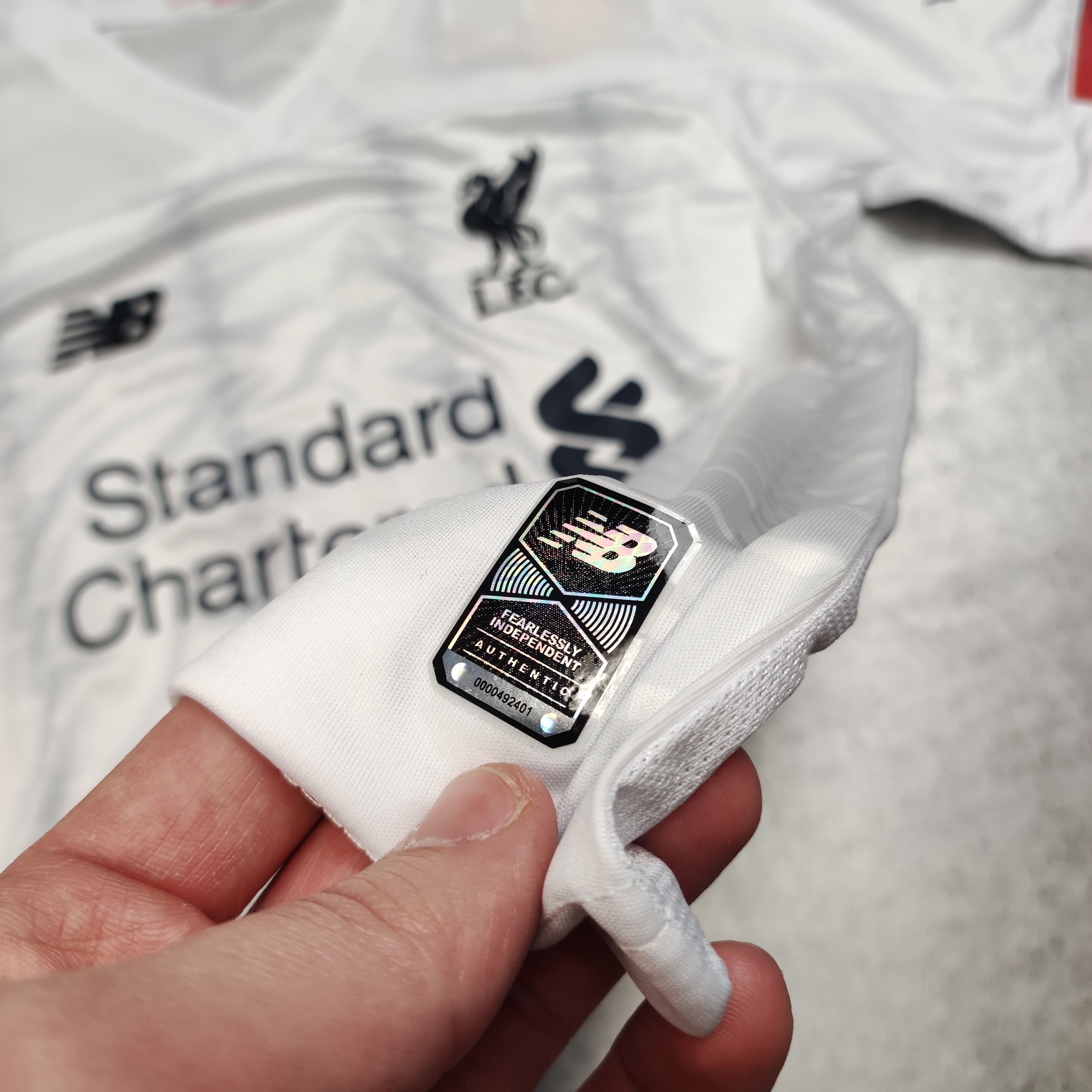 Other RARE Liverpool FC New Balance Football #11 Salah Away Jersey Size US S / EU 44-46 / 1 - 6 Thumbnail