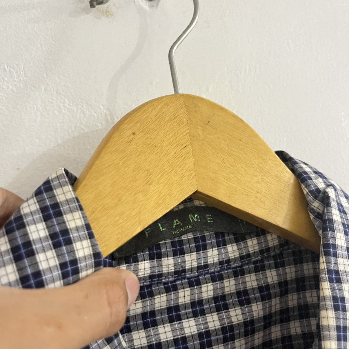 Japanese Brand Flame - Colorblock LS Button Up Shirt Size US M / EU 48-50 / 2 - 4 Thumbnail