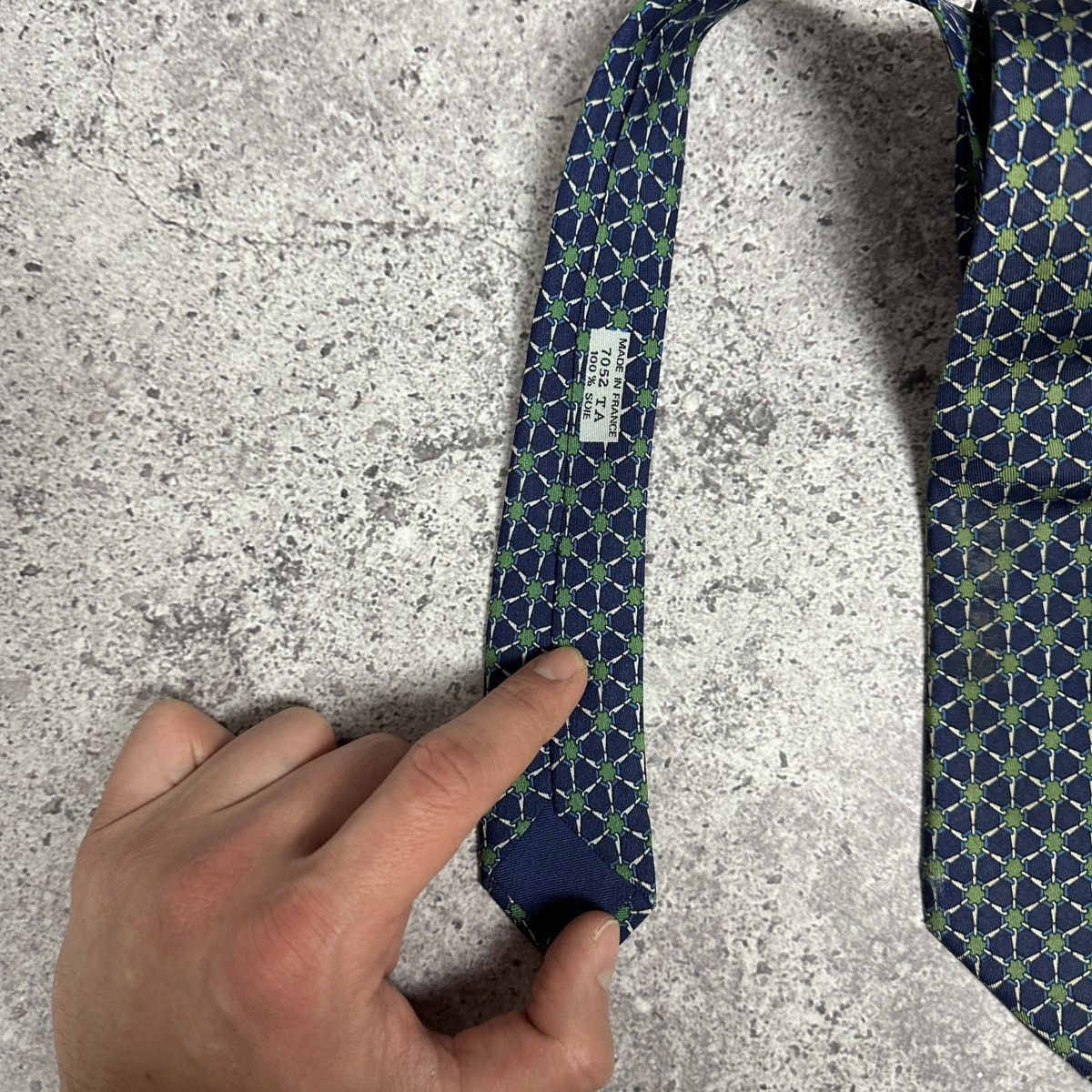 Hermes Vintage 90s Hermes Paris Silk tie France luxury y2k hype Size ONE SIZE - 7 Thumbnail