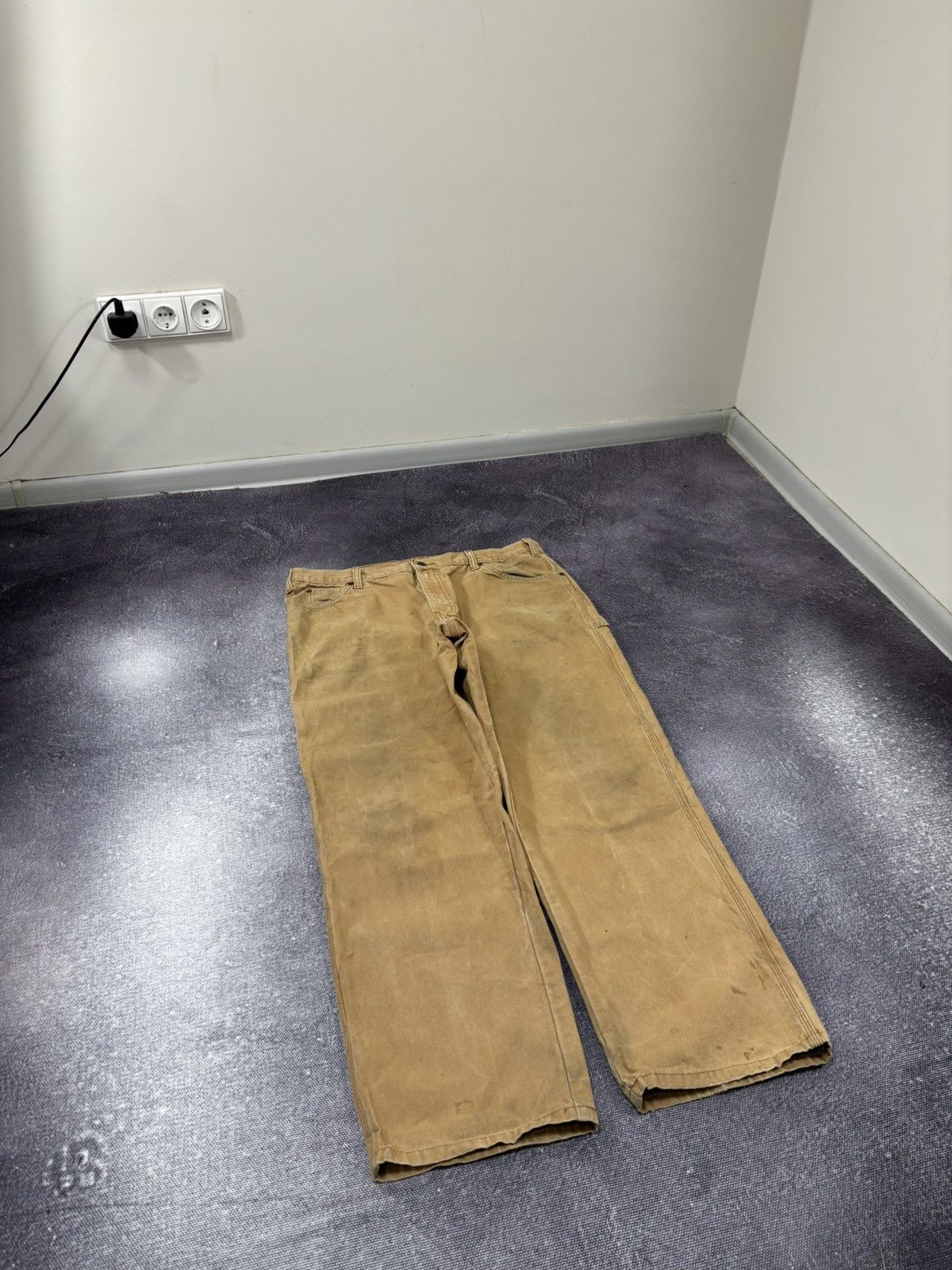 Dickies Vintage Dickies Y2K Mustard USA Work Carpenter Baggy Pants Size US 38 / EU 54 - 8 Thumbnail
