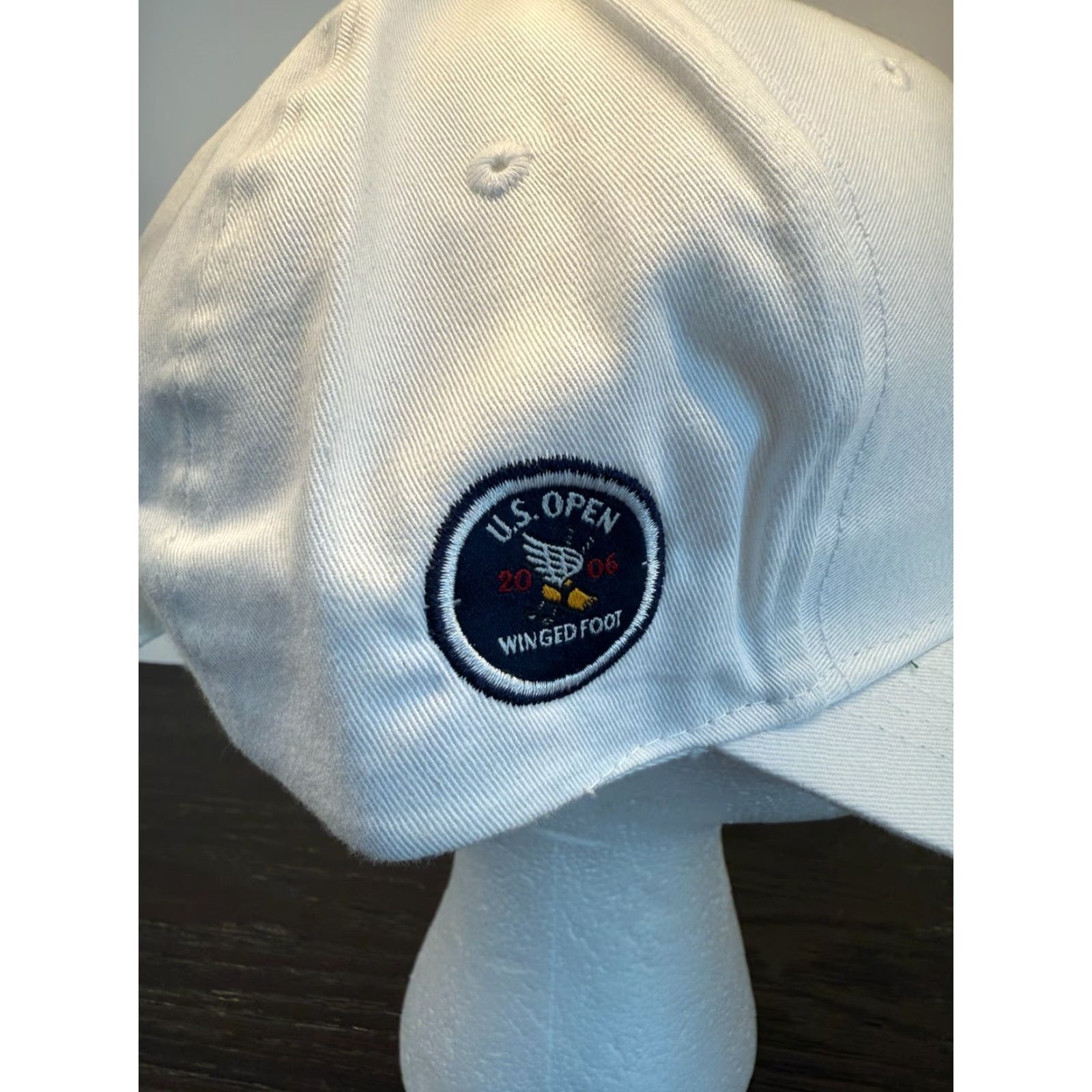 Vintage NBC Sports Ahead Golf Hat Mens One Size White Winged Foot 2006 Strapback Size ONE SIZE - 4 Thumbnail