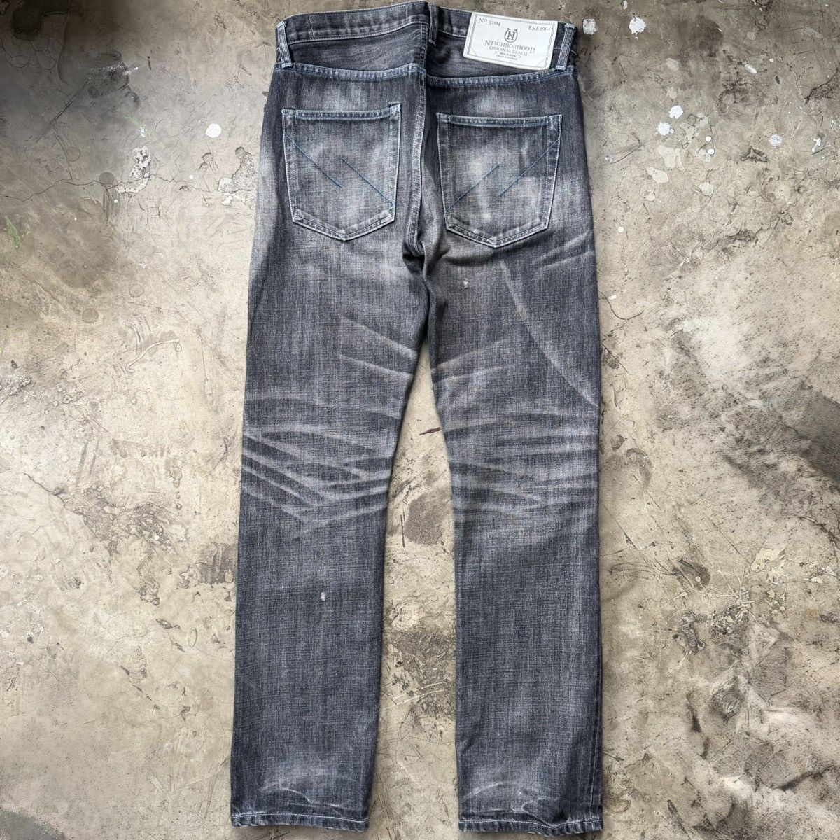 Neighborhood Neighborhood Japan - Washed Deep Mid 14oz Selvedge Jeans Size US 32 / EU 48 - 2 Thumbnail