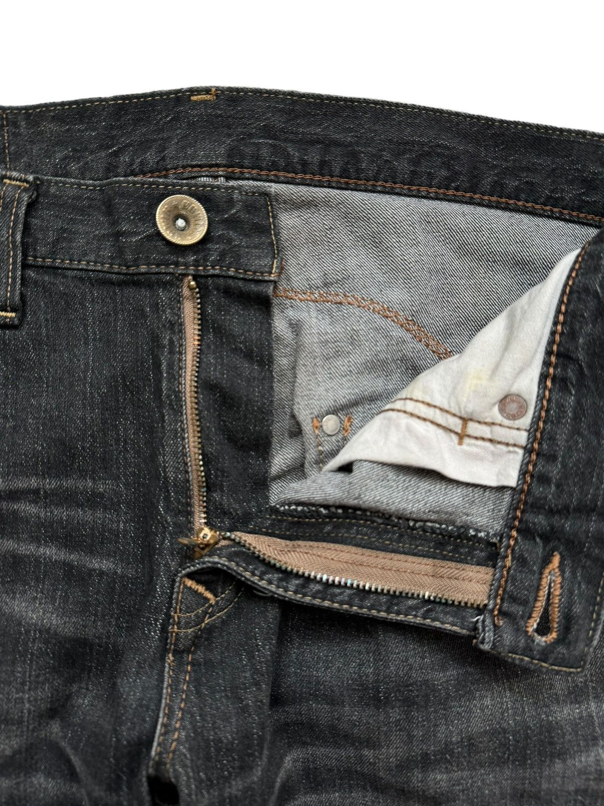 Edwin Vintage EDWIN XV Exclusive Black Denim Jeans Size US 35 - 11 Thumbnail