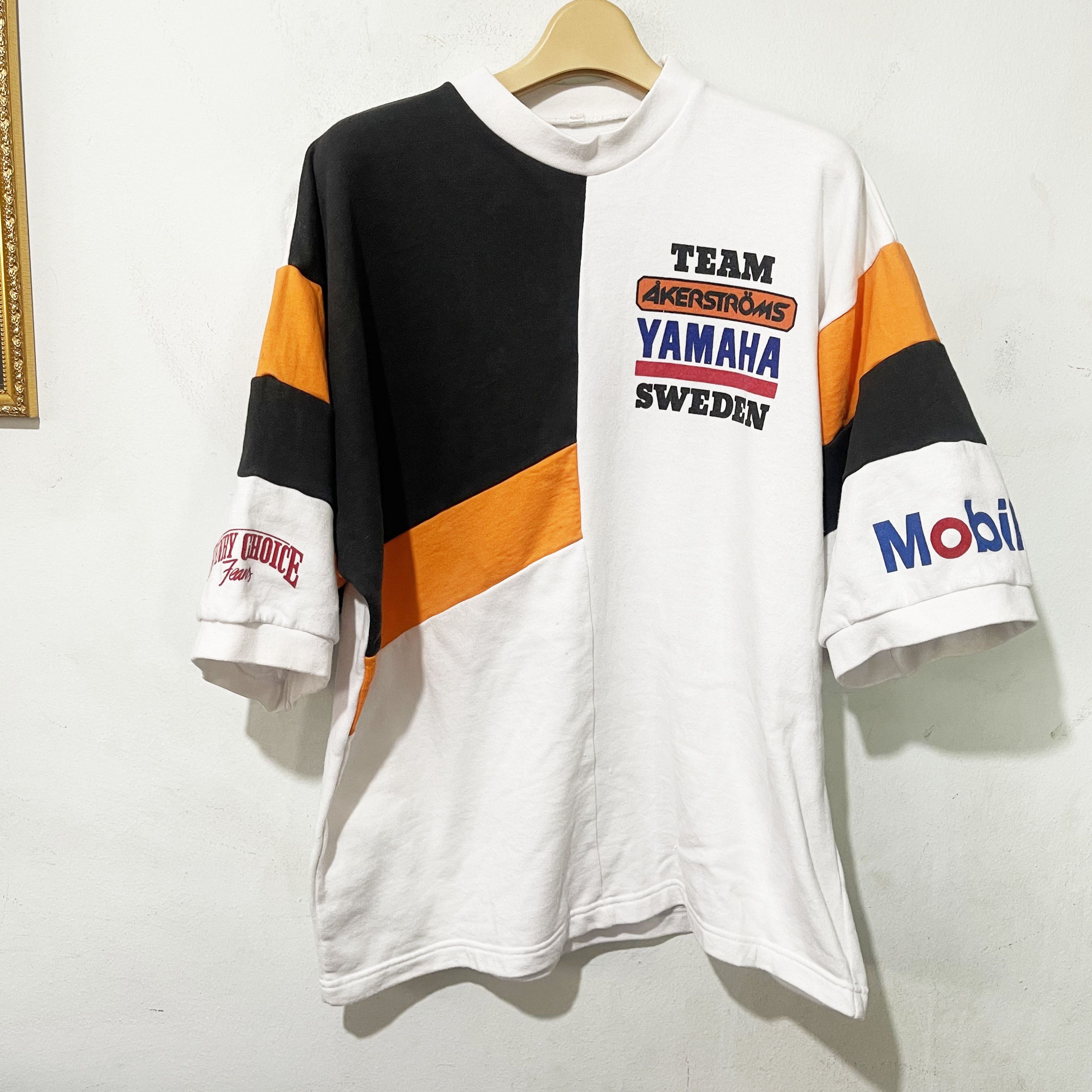 Vintage Vintage 90s Sweden Motorcycle Team Jersery Shirt Size US XL / EU 56 / 4 - 1 Thumbnail