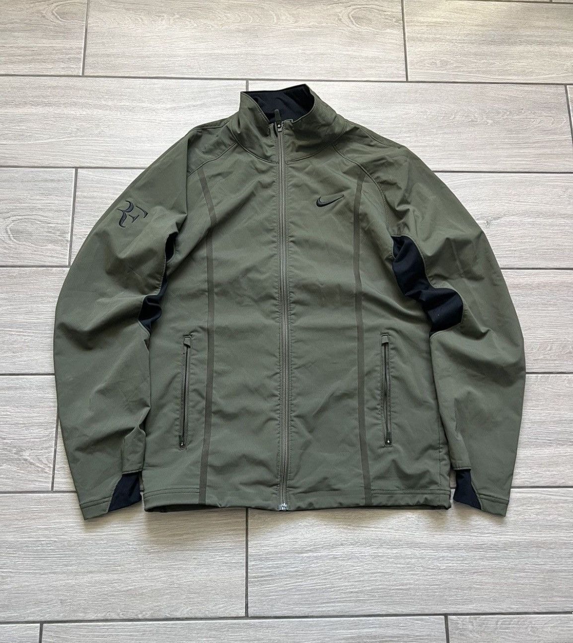 Nike Roger Federer RF Tennis Jacket Khaki 2012 Australian