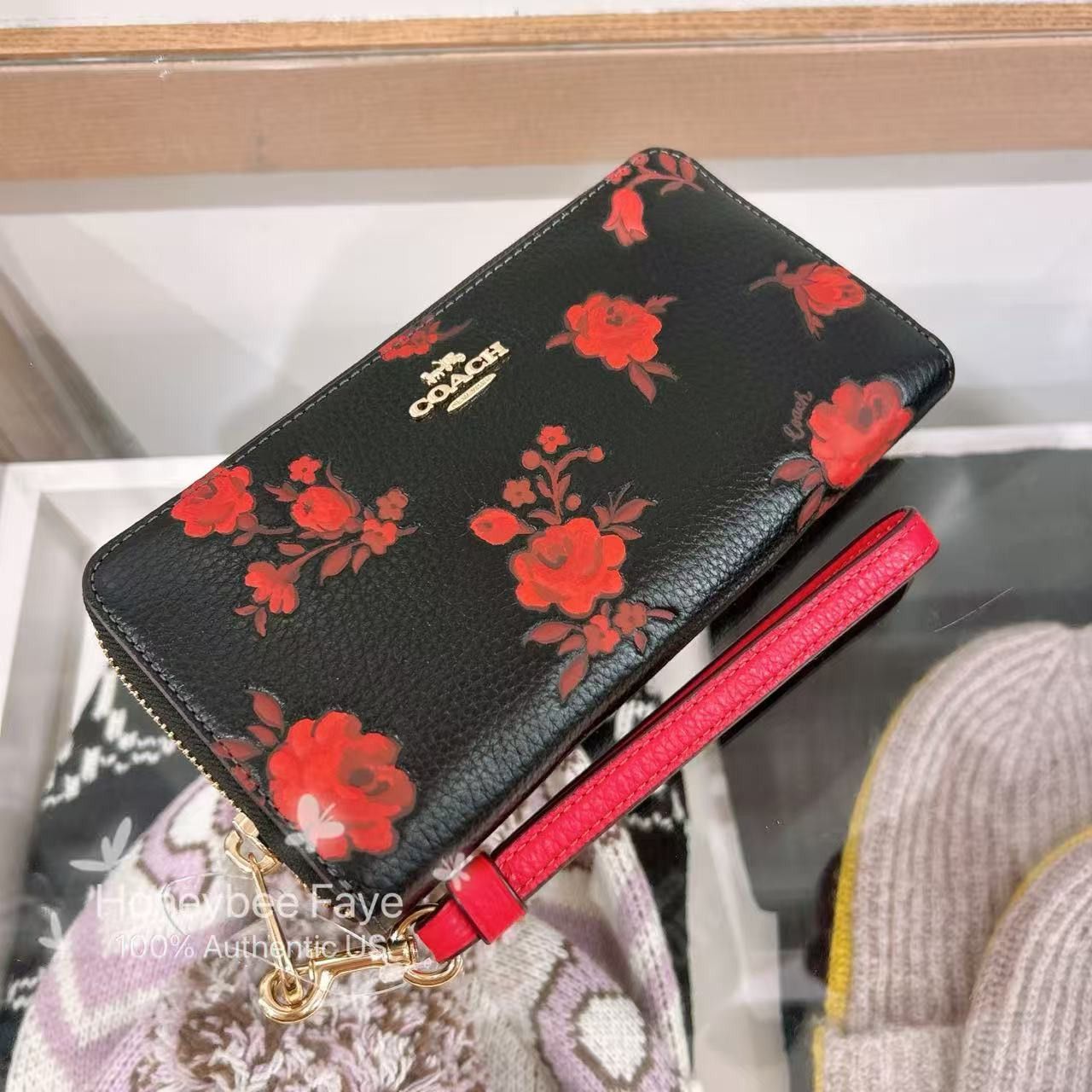 Coach NWT Coach Long Zip Around Wallet With Floral Print CCL36 Size ONE SIZE - 2 Thumbnail