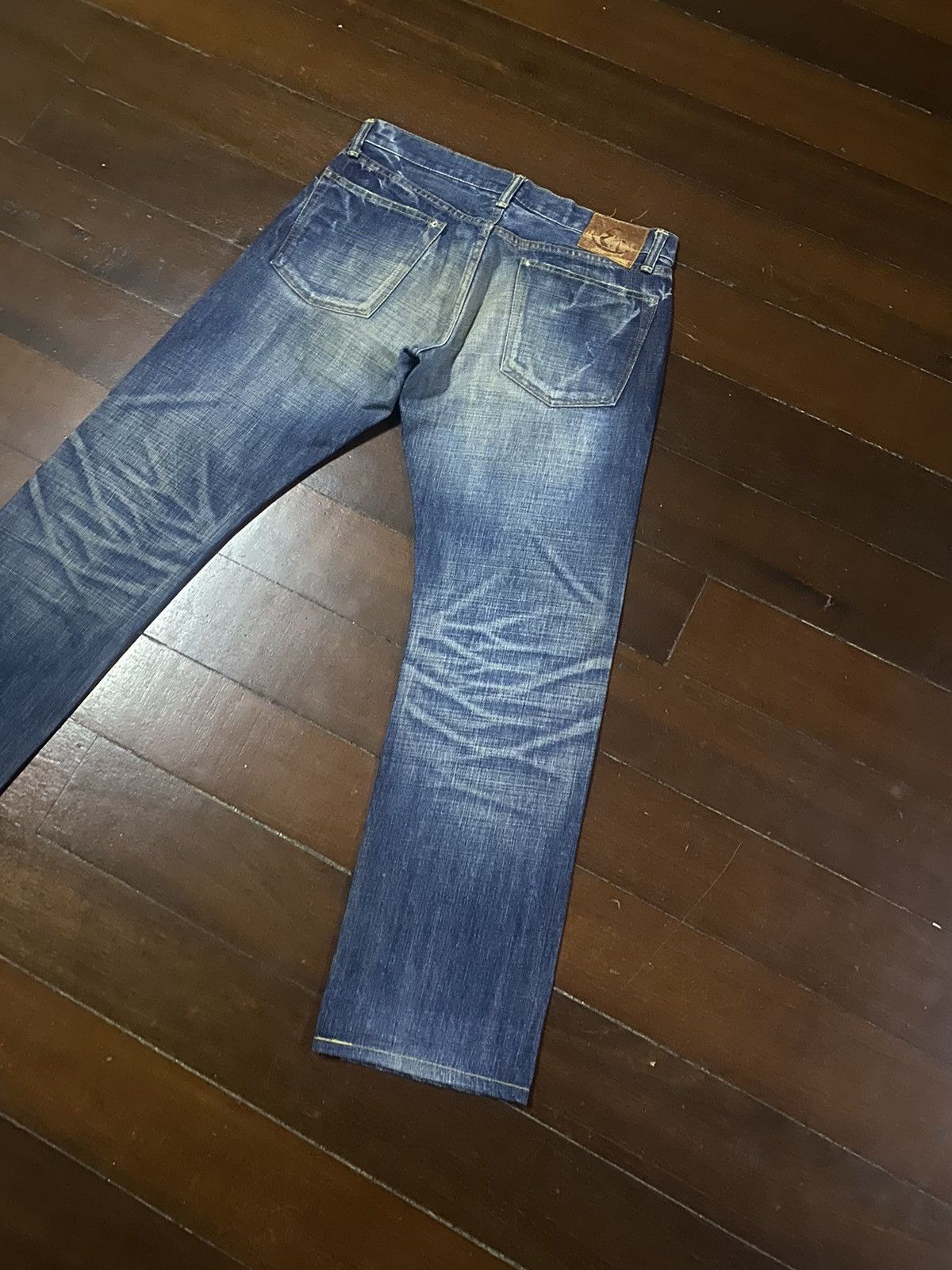Eternal × Japanese Brand × Warehouse Rare Eternal Japan Distressed Denim mud wash clawmark Jeans Size US 35 - 3 Thumbnail