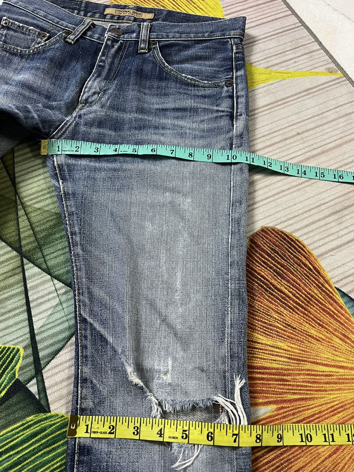 Japanese Brand × Uniqlo × Vintage Vintage Uniqlo S001 Distressed Jeans Size US 30 / EU 46 - 16 Thumbnail