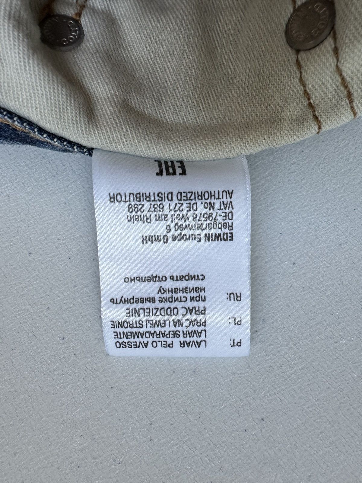 Edwin Edwin Salvedge Slim Tapered Denim Jeans Size US 29 - 12 Thumbnail