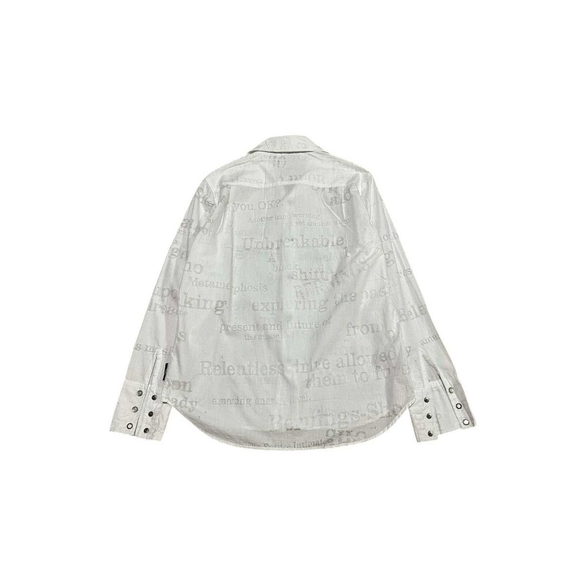 BERNINGS SHO 🔥Rare Y2K Berning Sho Poem Shirt Long Sleeve Size US M / EU 48-50 / 2 - 9 Thumbnail