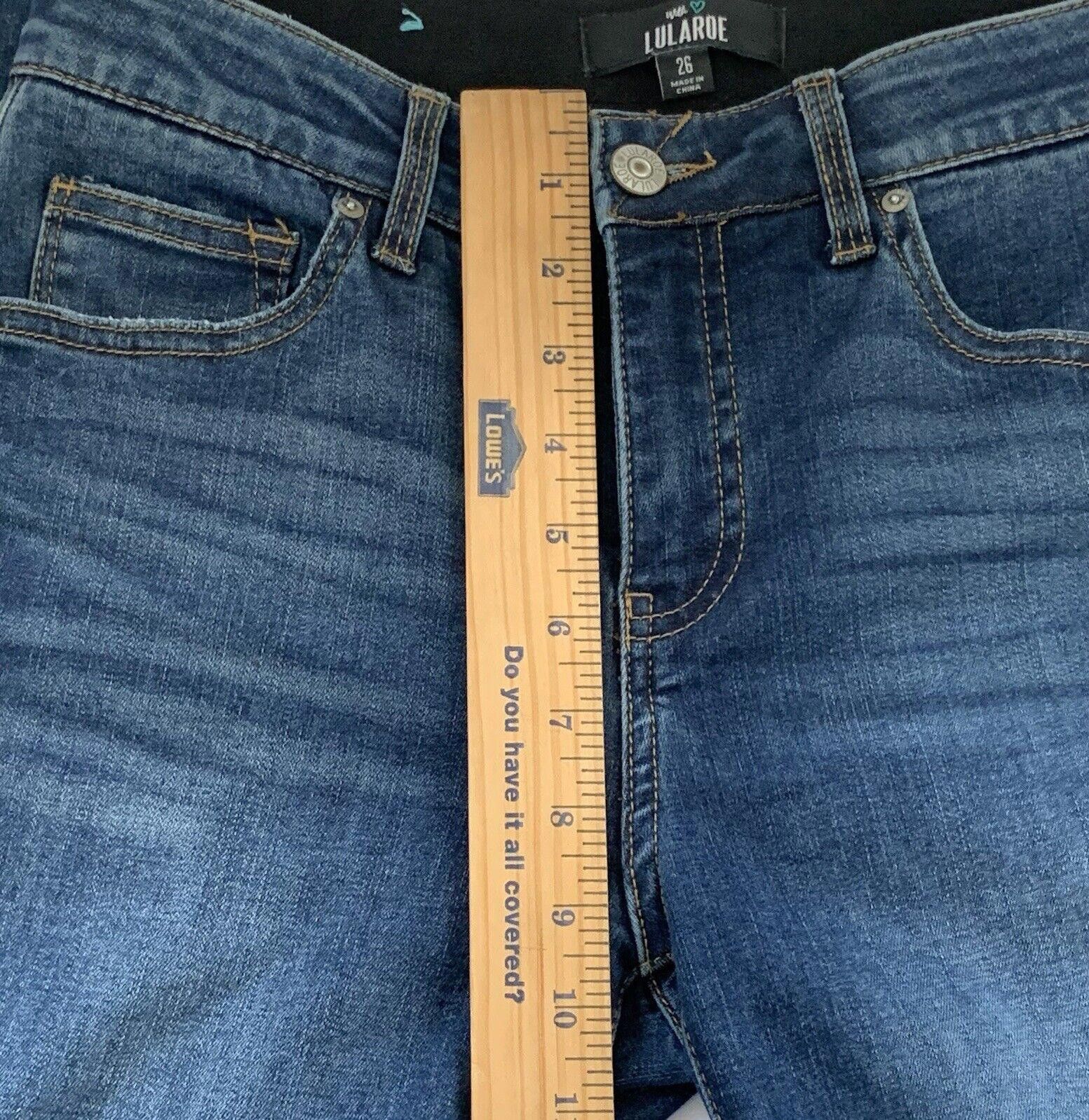 Designer Lularoe Denim The Staple Wash Skinny Leg Shaping Magic Waist Size 42" / US 20 - 10 Thumbnail