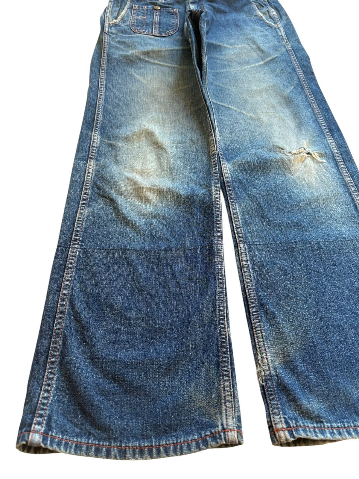 Japanese Brand Vintage Japanese Brand Mud Wash Bush Pant Baggy Jeans Size US 31 - 6 Thumbnail