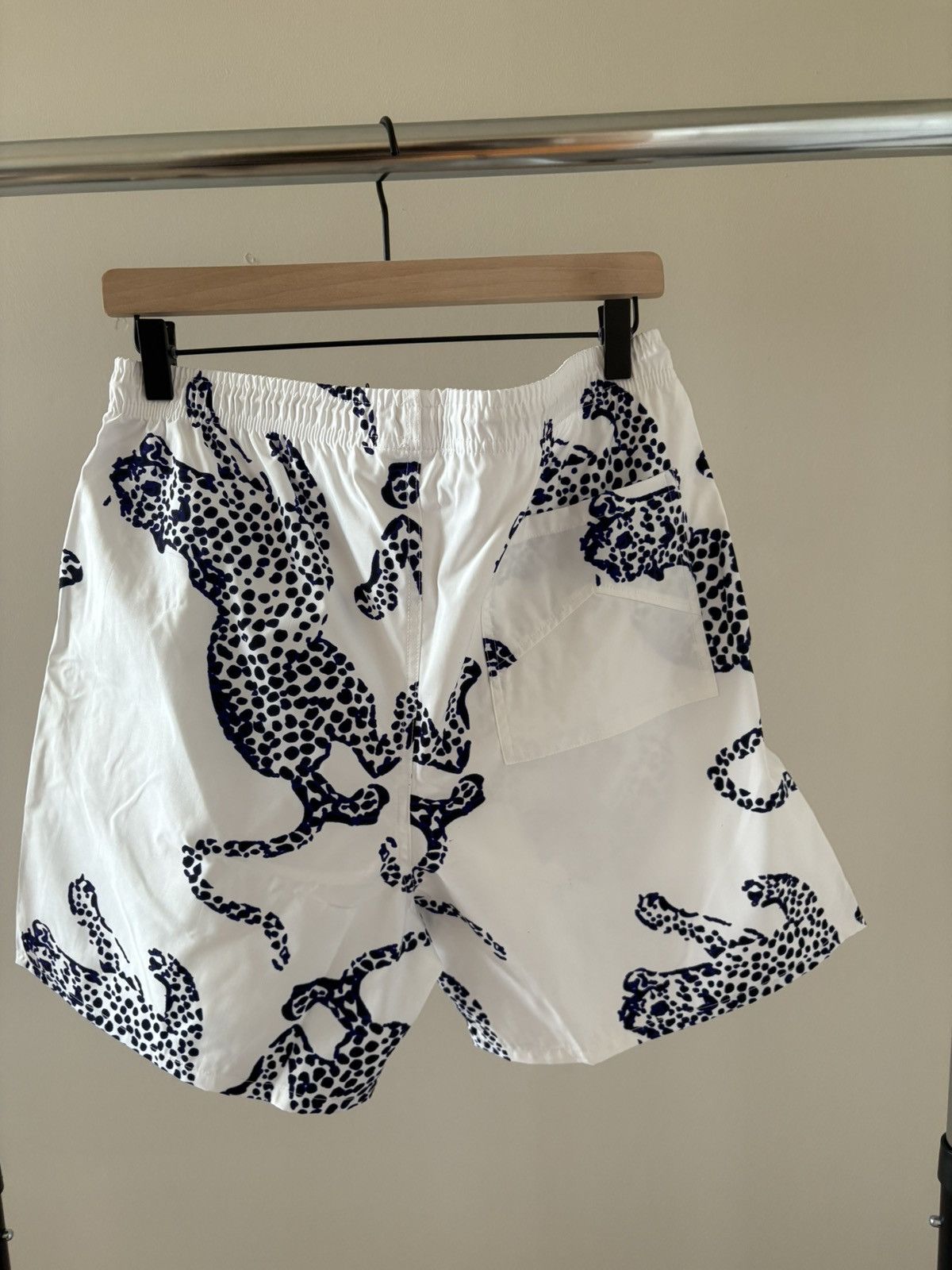 Rhude Leopard swim shorts