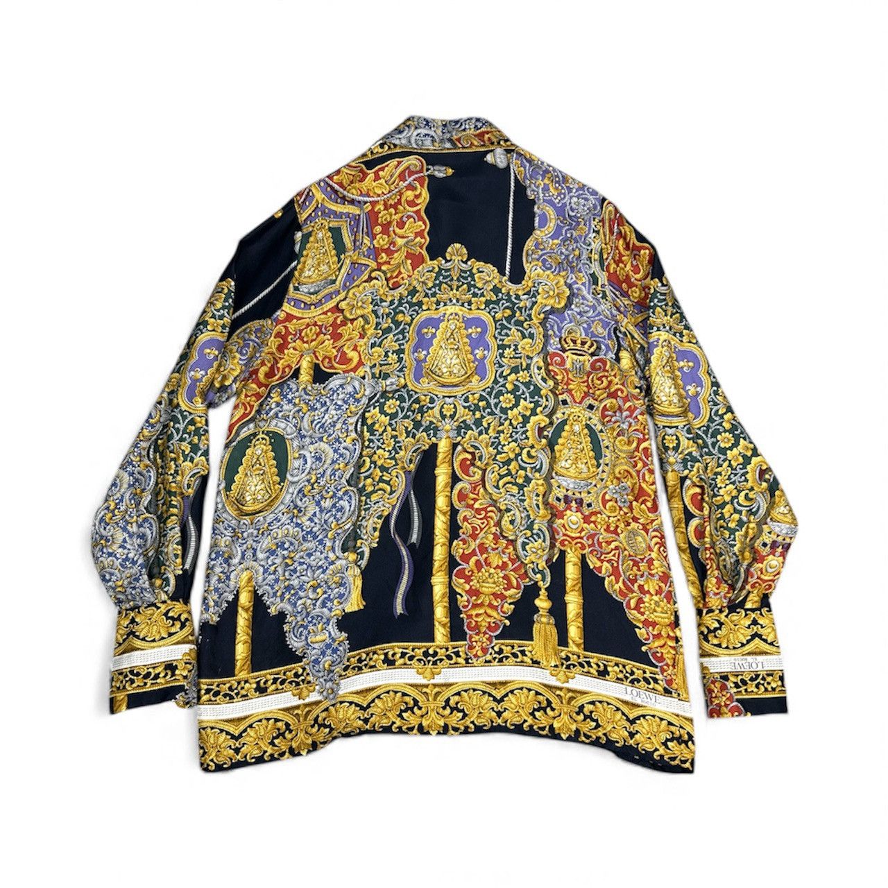 Loewe Vintage Loewe ‘El Rocio’ Silk Baroque Button Up Size US M / EU 48-50 / 2 - 2 Thumbnail