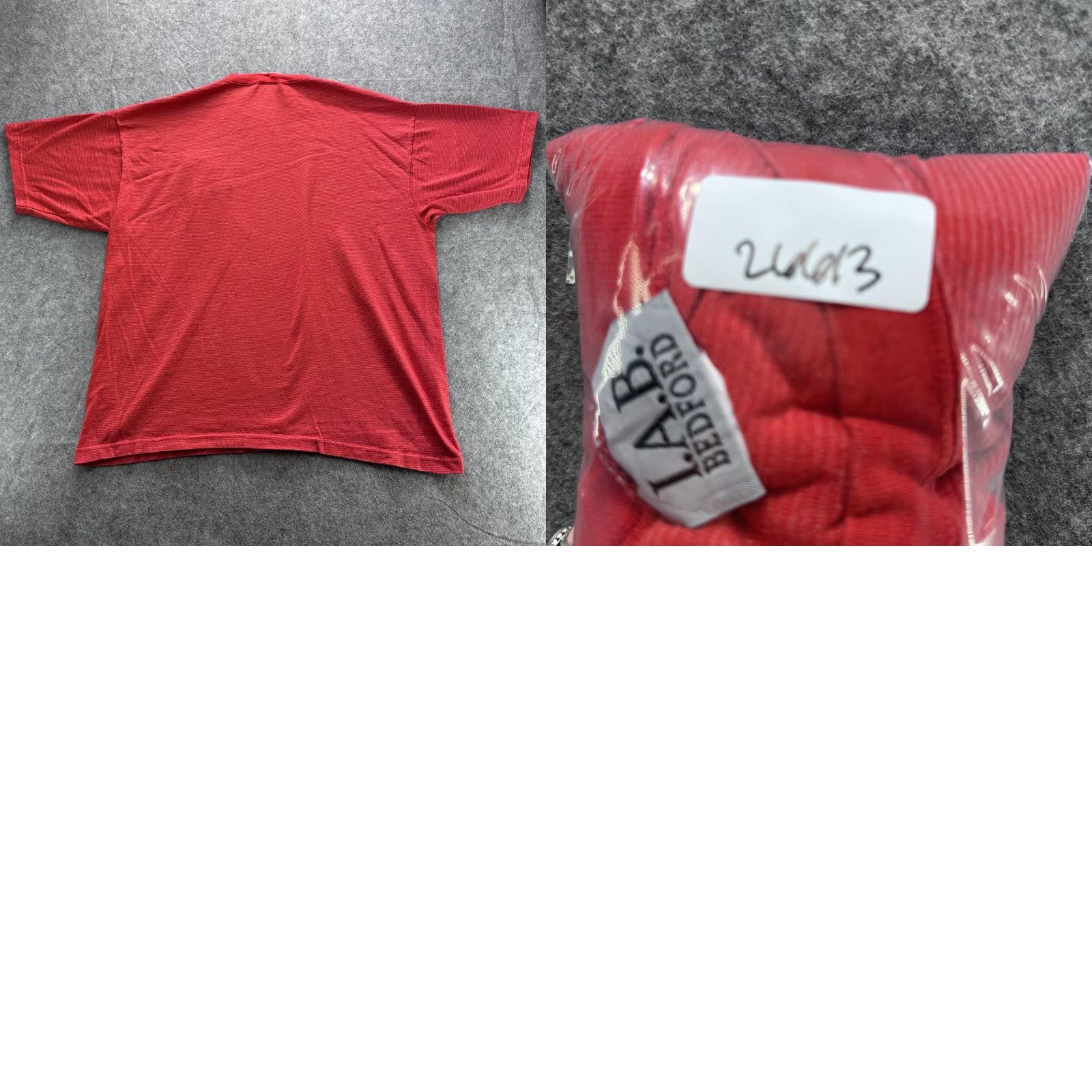 Logo 7 VINTAGE I.A.B. Bedford Shirt Mens Large Red Striped Backers Embroidered Logo 90s Size US XL / EU 56 / 4 - 8 Thumbnail