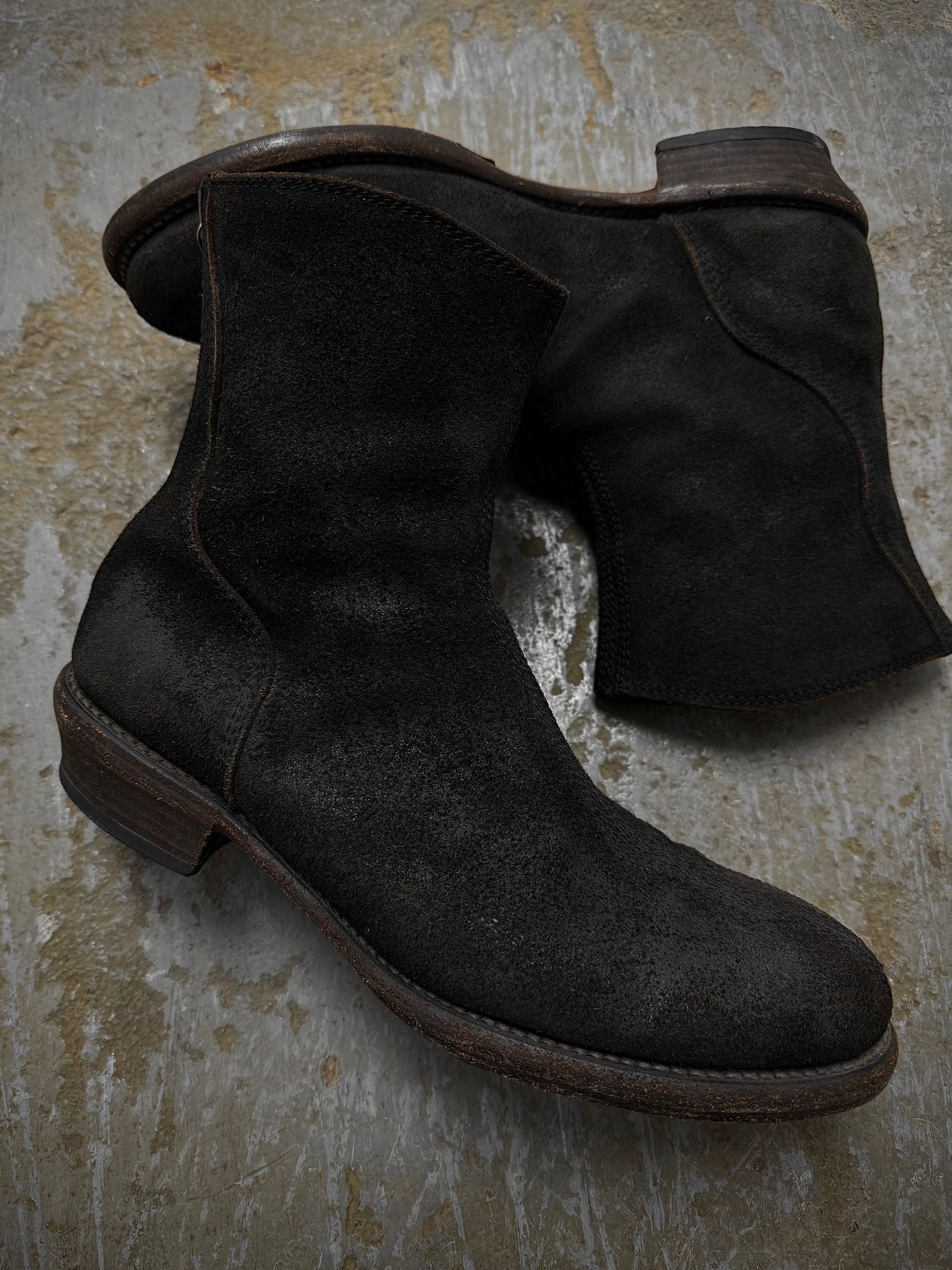 Julius Julius Reverse Cow Leather Back Zip Boots Size US 9 / EU 42 - 2 Thumbnail