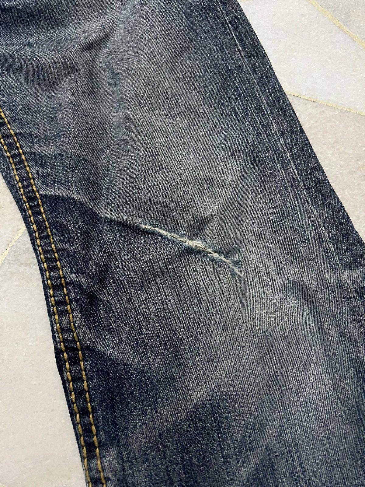 Japanese Brand H.By Figer Distress Selvedge Jean Size US 33 - 7 Thumbnail