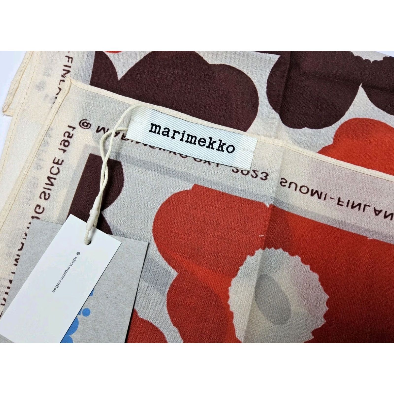 Marimekko Marimekko Scarf Women Multicolor Floral Organic Cotton Kioski Astrilli Unikko Bandana 22x22 Size ONE SIZE - 4 Thumbnail