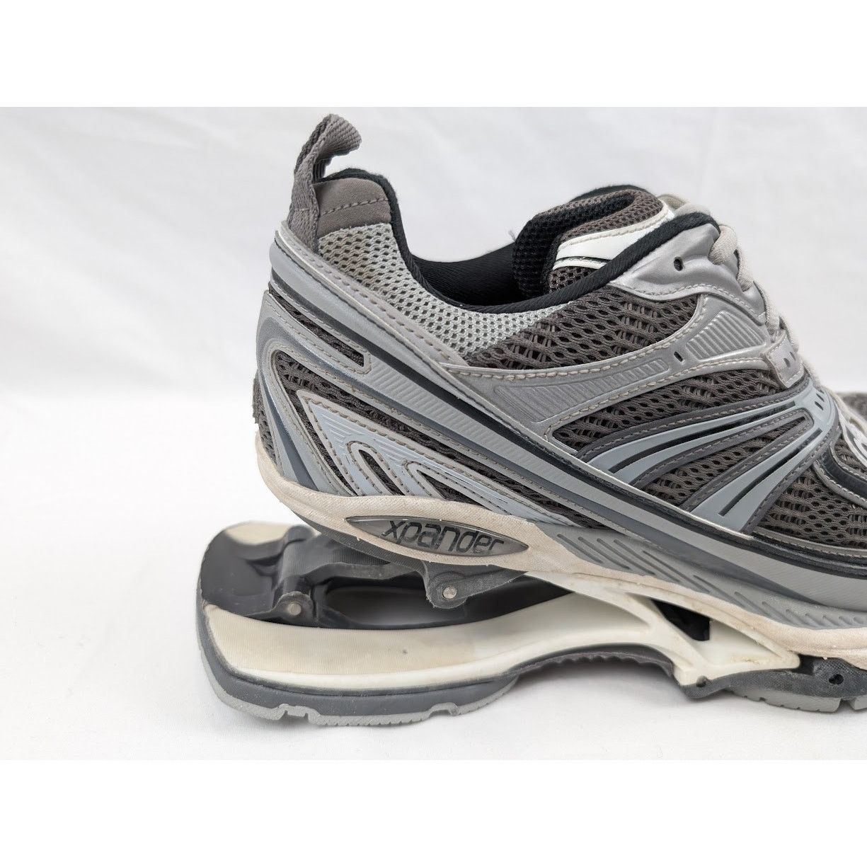 Balenciaga o1rshd1 Rubber X-Pander Sneakers in Grey/Black/White Size US 11 / EU 44 - 4 Thumbnail