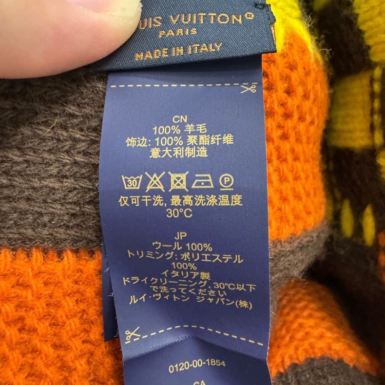 Louis Vuitton Louis Vuitton Feidun checkerboard knit cold hat Size ONE SIZE - 4 Thumbnail