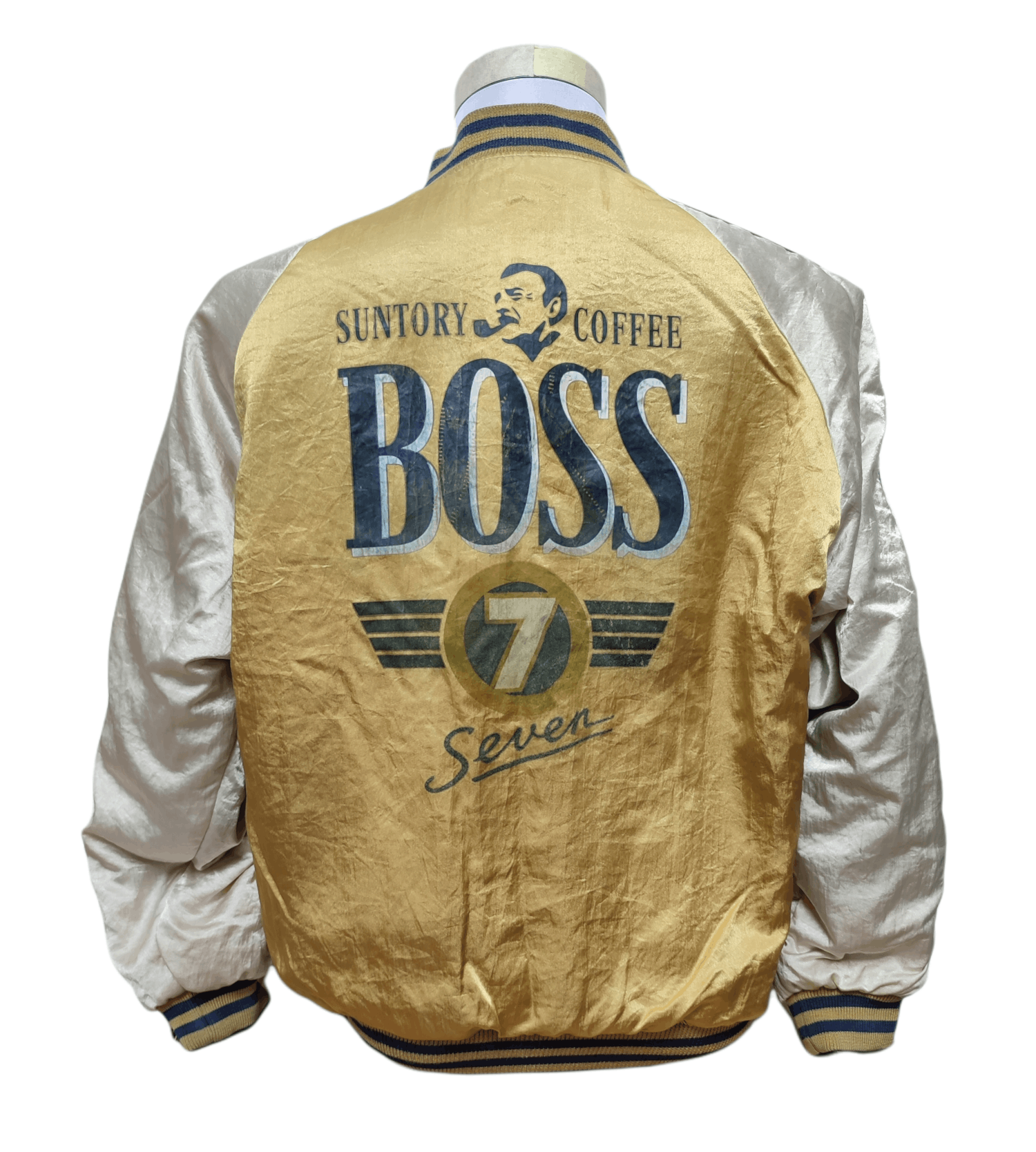 Japanese Brand 🔥SALE🔥Vtg Suntory Coffee Boss Reversible Bomber Jacket Size US XL / EU 56 / 4 - 1 Thumbnail