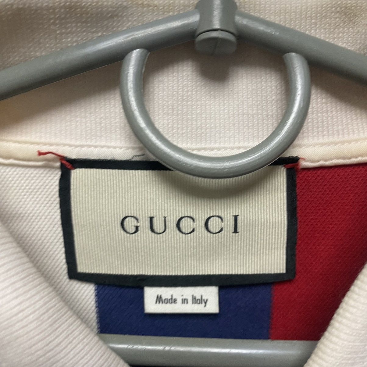 Gucci Vintage Gucci Polo Shirt Big Logo Tee Striped Size US L / EU 52-54 / 3 - 8 Thumbnail