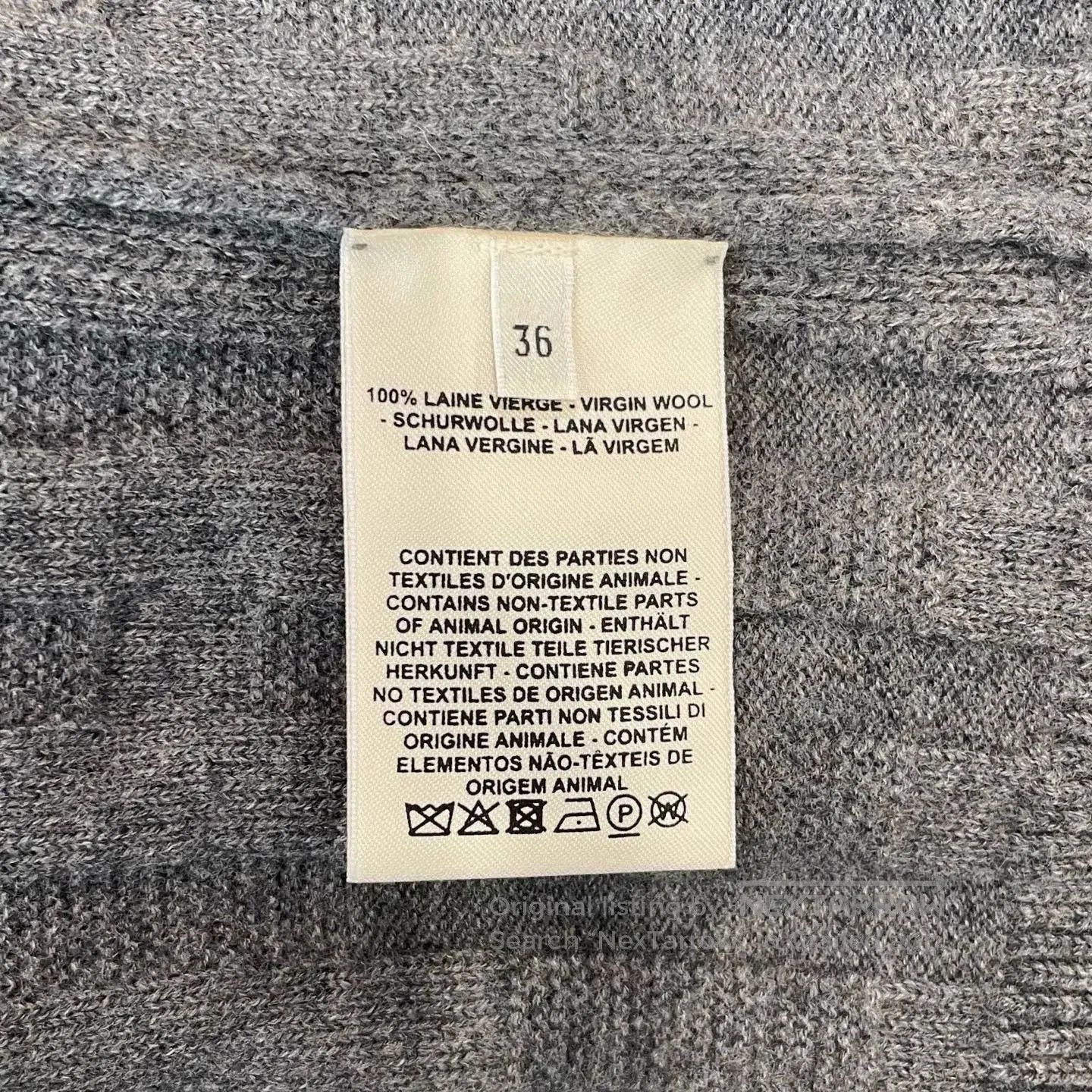 Hermes Hermes Gray Wool Cardigan. Size US S / EU 44-46 / 1 - 6 Thumbnail