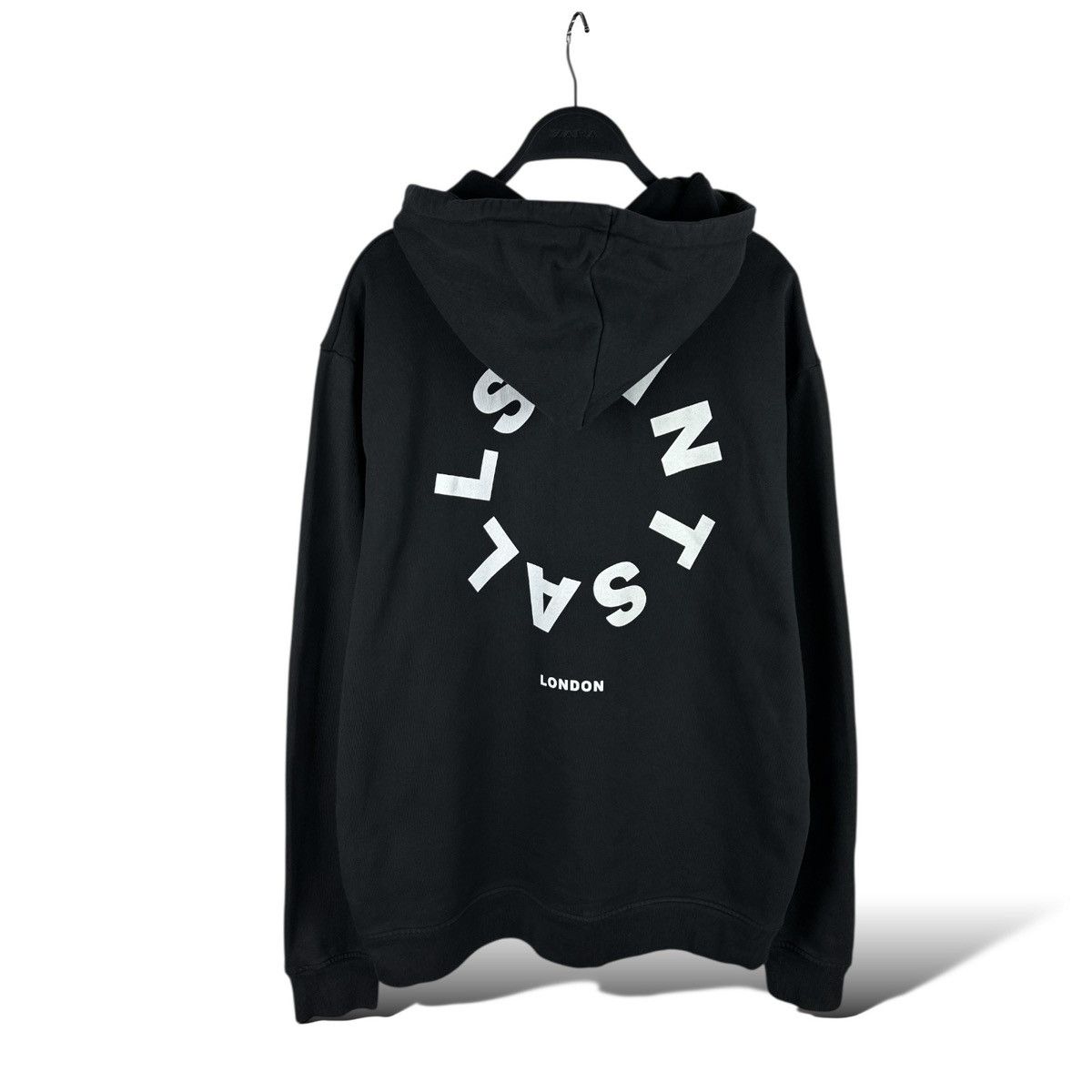 Allsaints AllSaints Tierra Oth Oversized Mens Hoodie Black Circle Logo Size US XS / EU 42 / 0 - 1 Thumbnail
