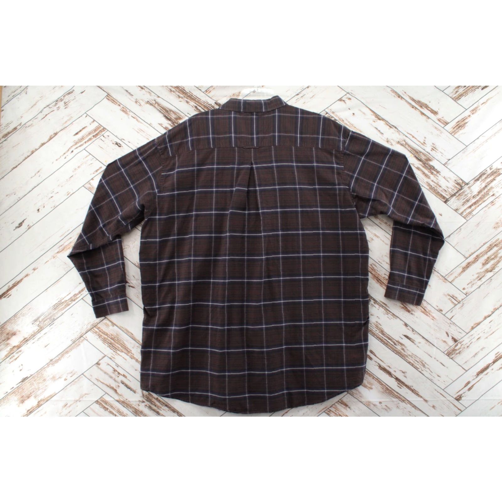 Vintage VINTAGE Panhandle Slim Rough Stock Shirt Mens 3XL Plaid Long Sleeve Western Brown Purple Block Button-Up Mens 3XL Brown Purple Plaid Western Shirt Size US XXL / EU 58 / 5 - 2 Thumbnail